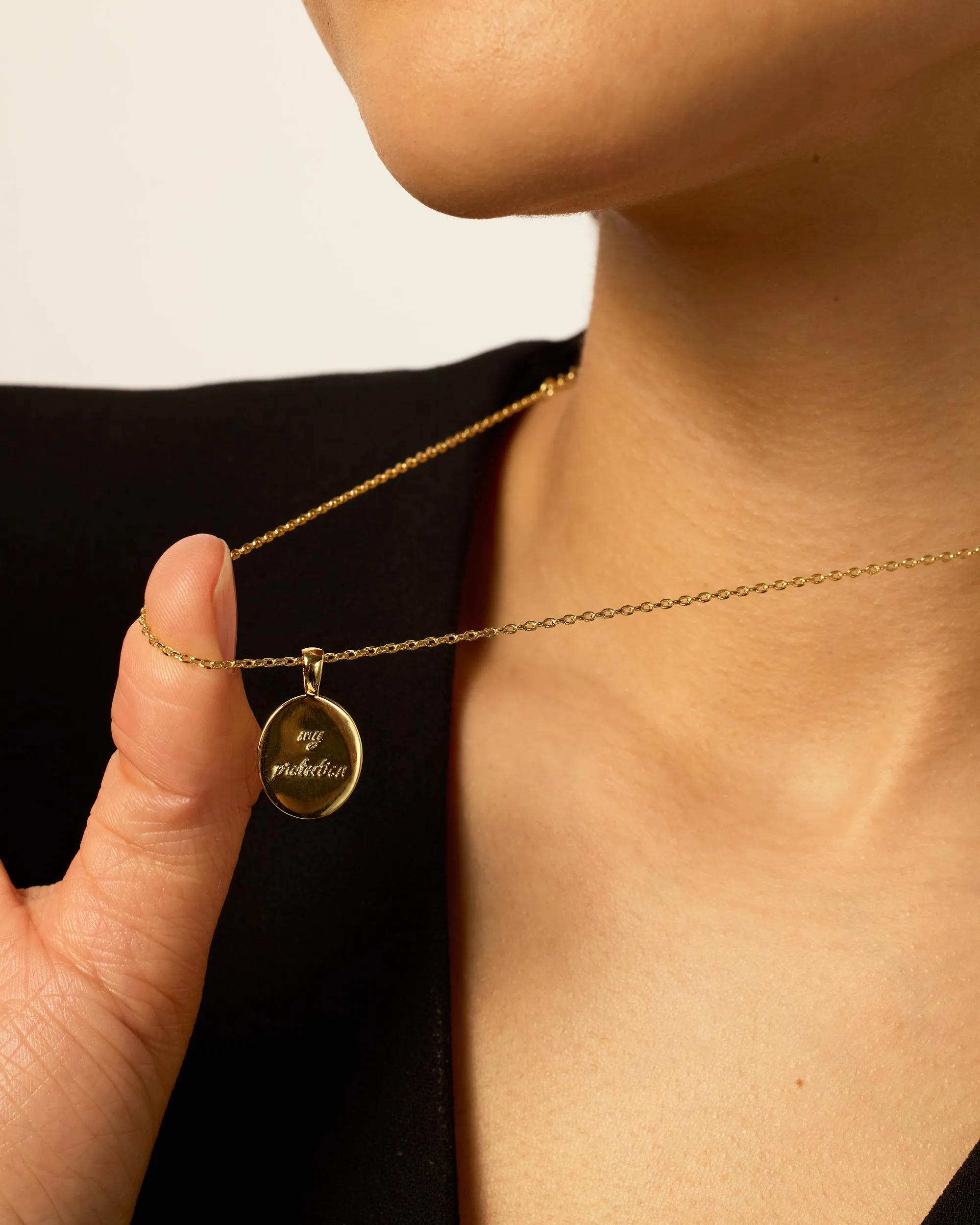 Hammered Coin Hamsa Pendant sold by PAVOI product image thumbnail 2
