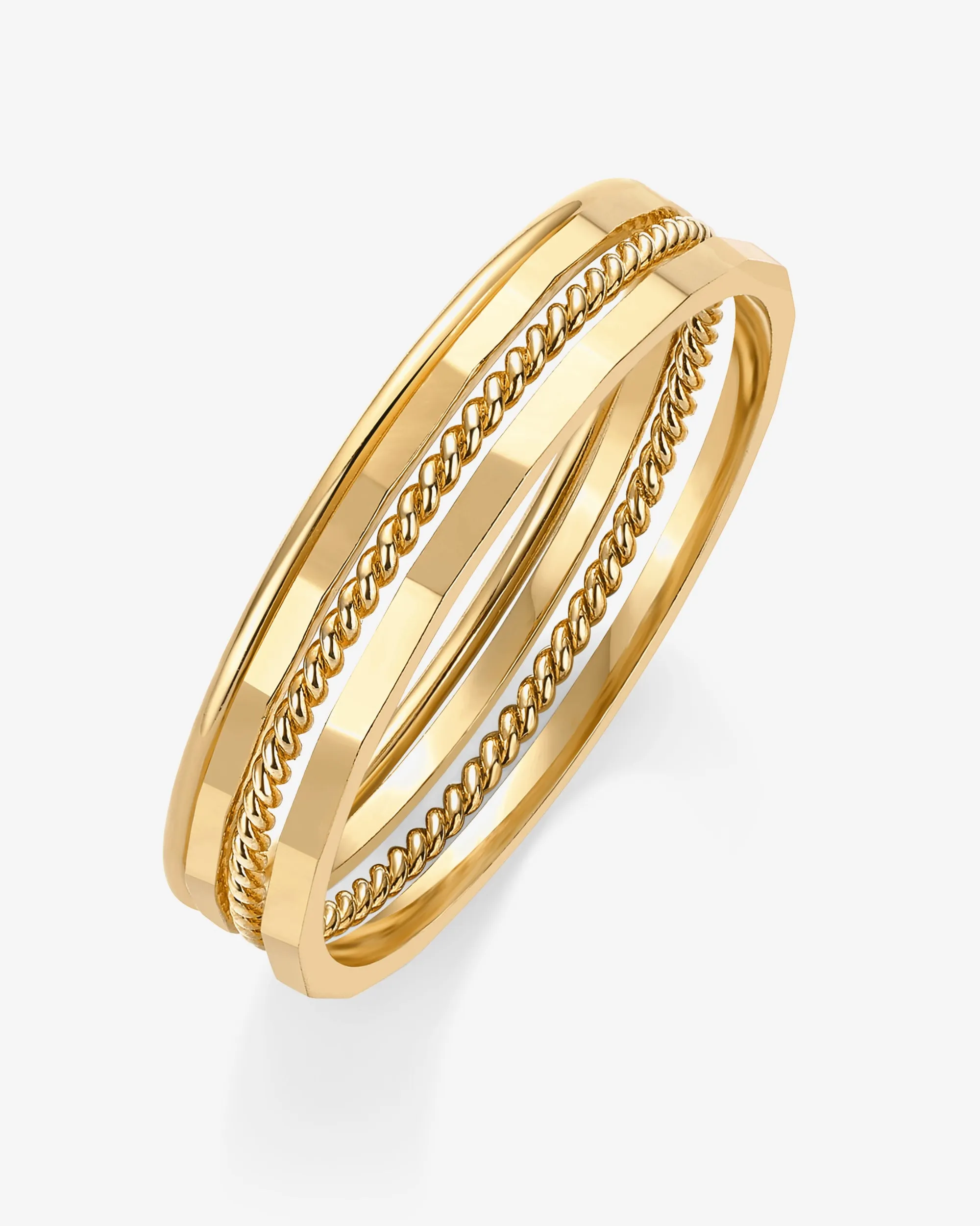 Minimalist Stacking Ring Set sold by PAVOI product image thumbnail 4
