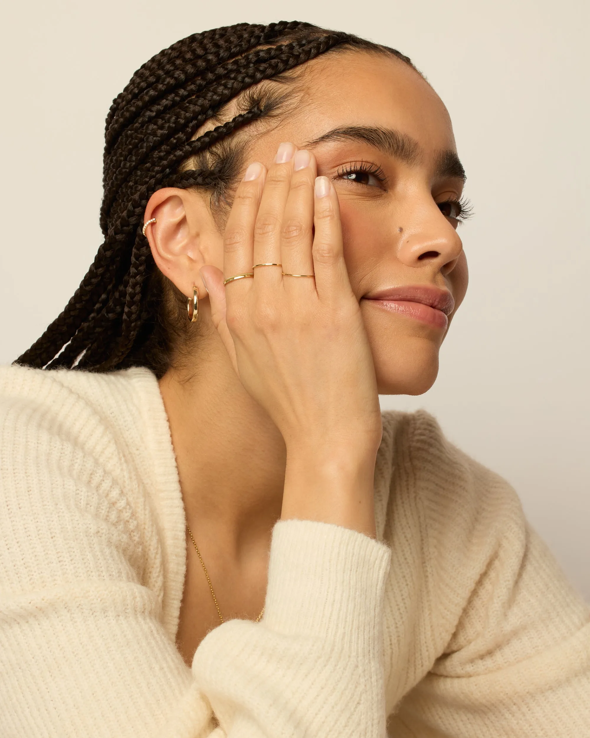 Minimalist Stacking Ring Set sold by PAVOI product image thumbnail 5