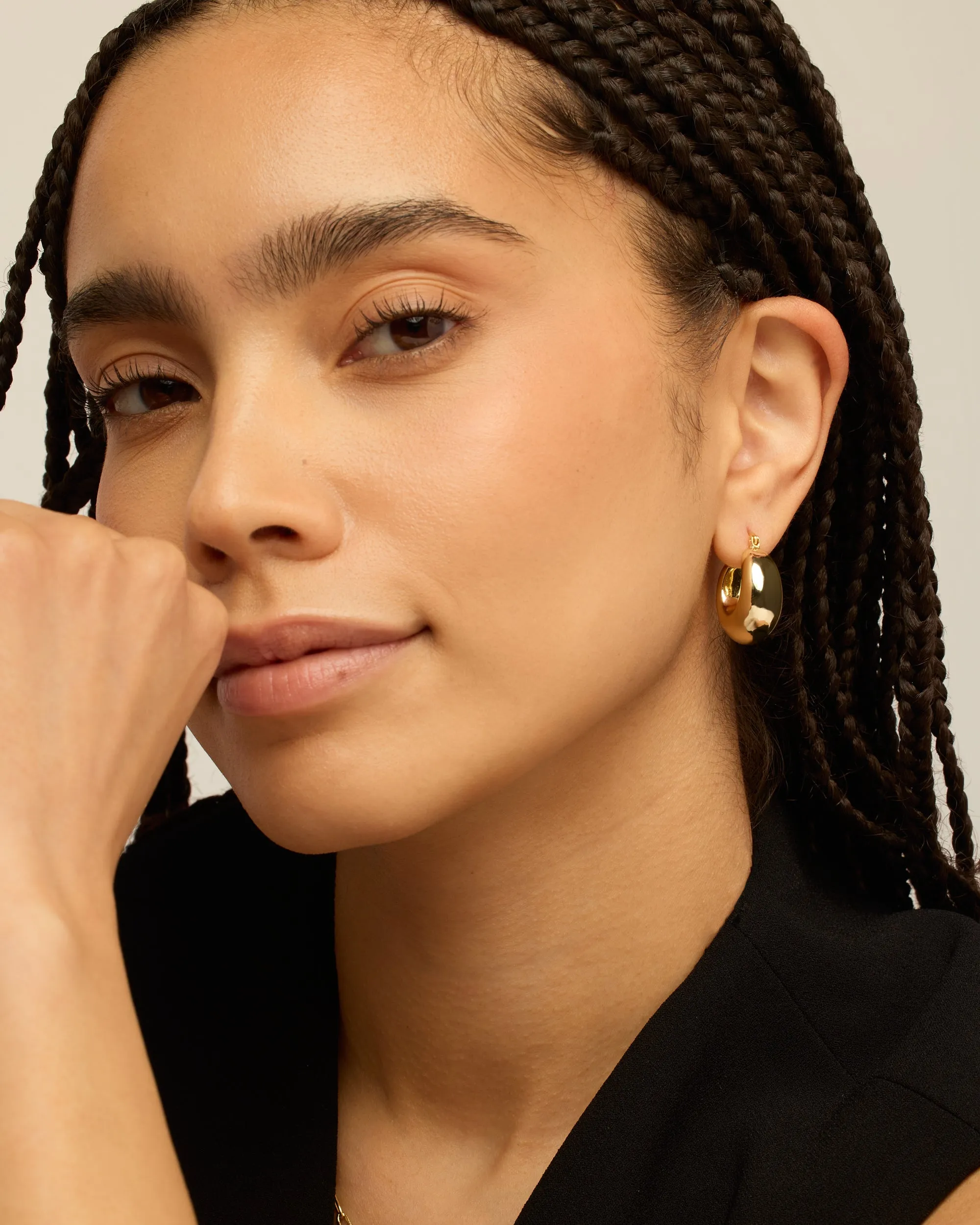 Bold Chic Hoops sold by PAVOI product image thumbnail 4