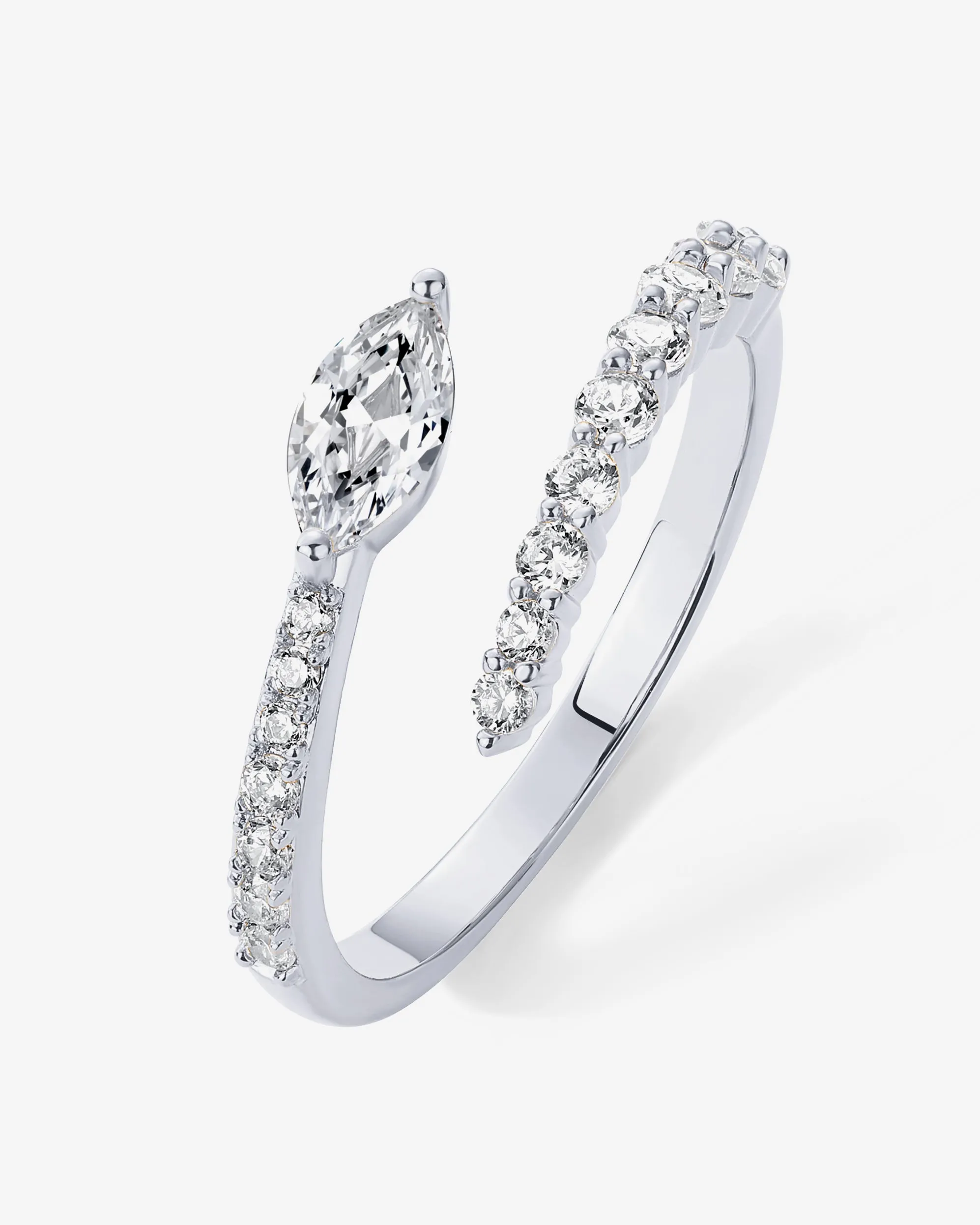 Marquise Crossover Ring sold by PAVOI product image thumbnail 5