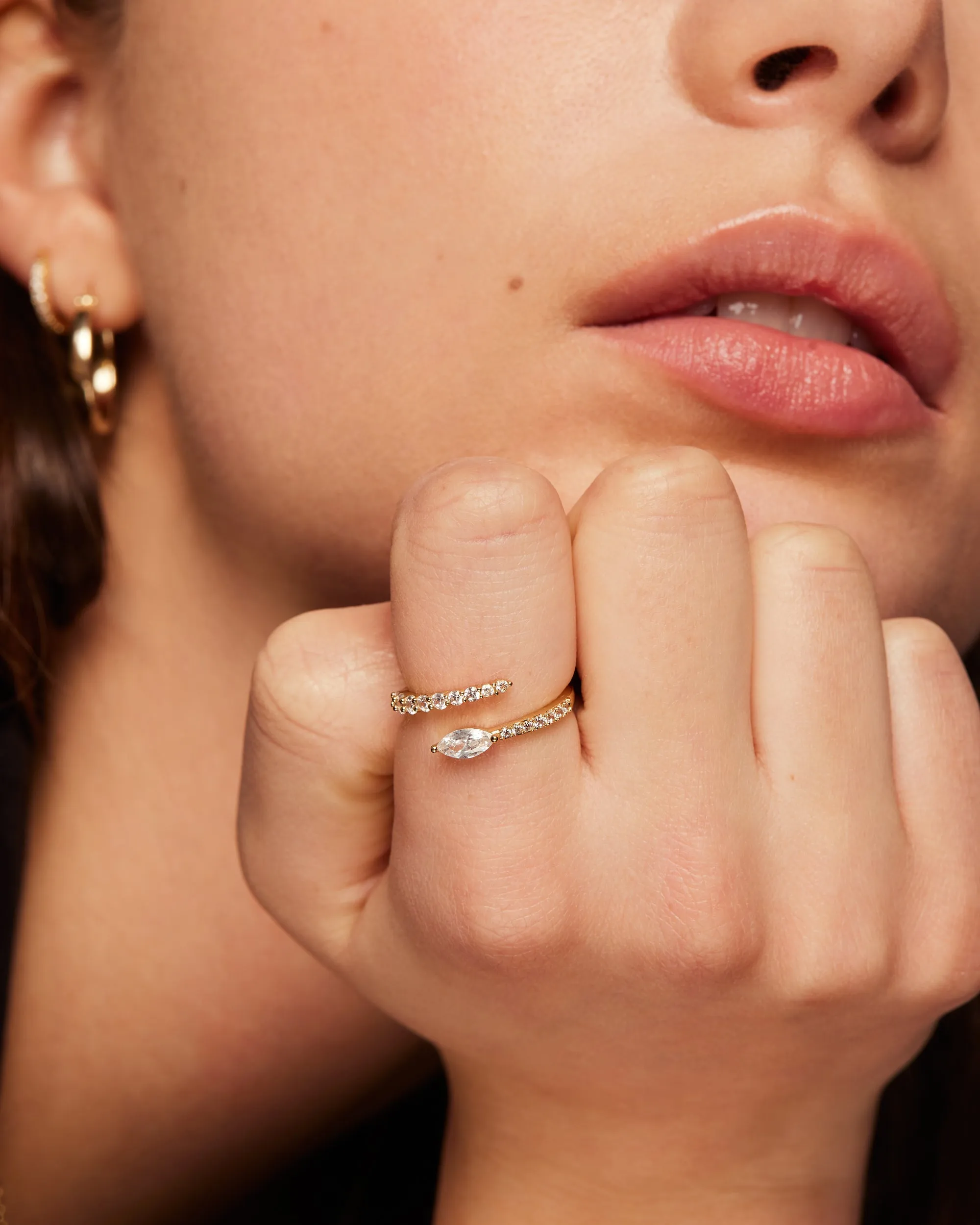 Marquise Crossover Ring sold by PAVOI product image thumbnail 2