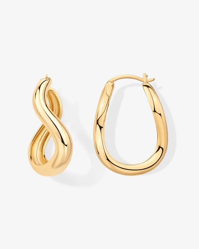Wavy Statement Hoops sold by PAVOI