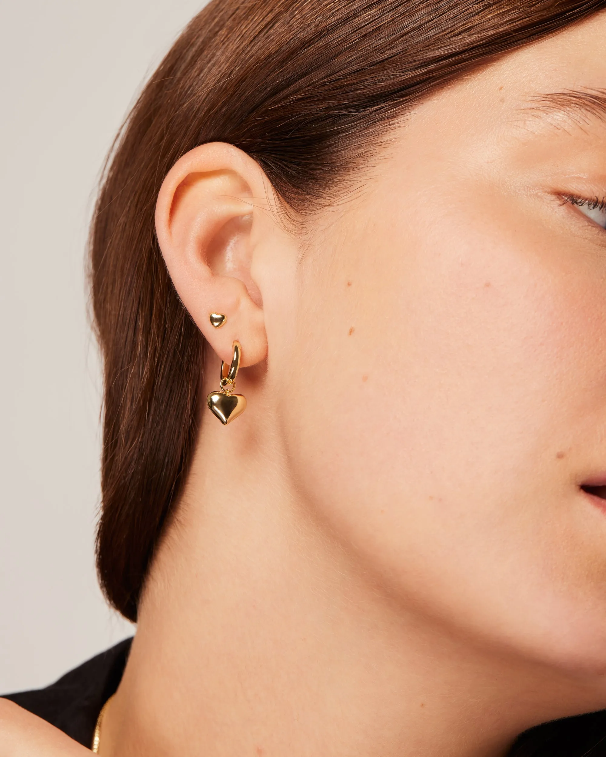 Heart Charm Earrings sold by PAVOI product image thumbnail 2