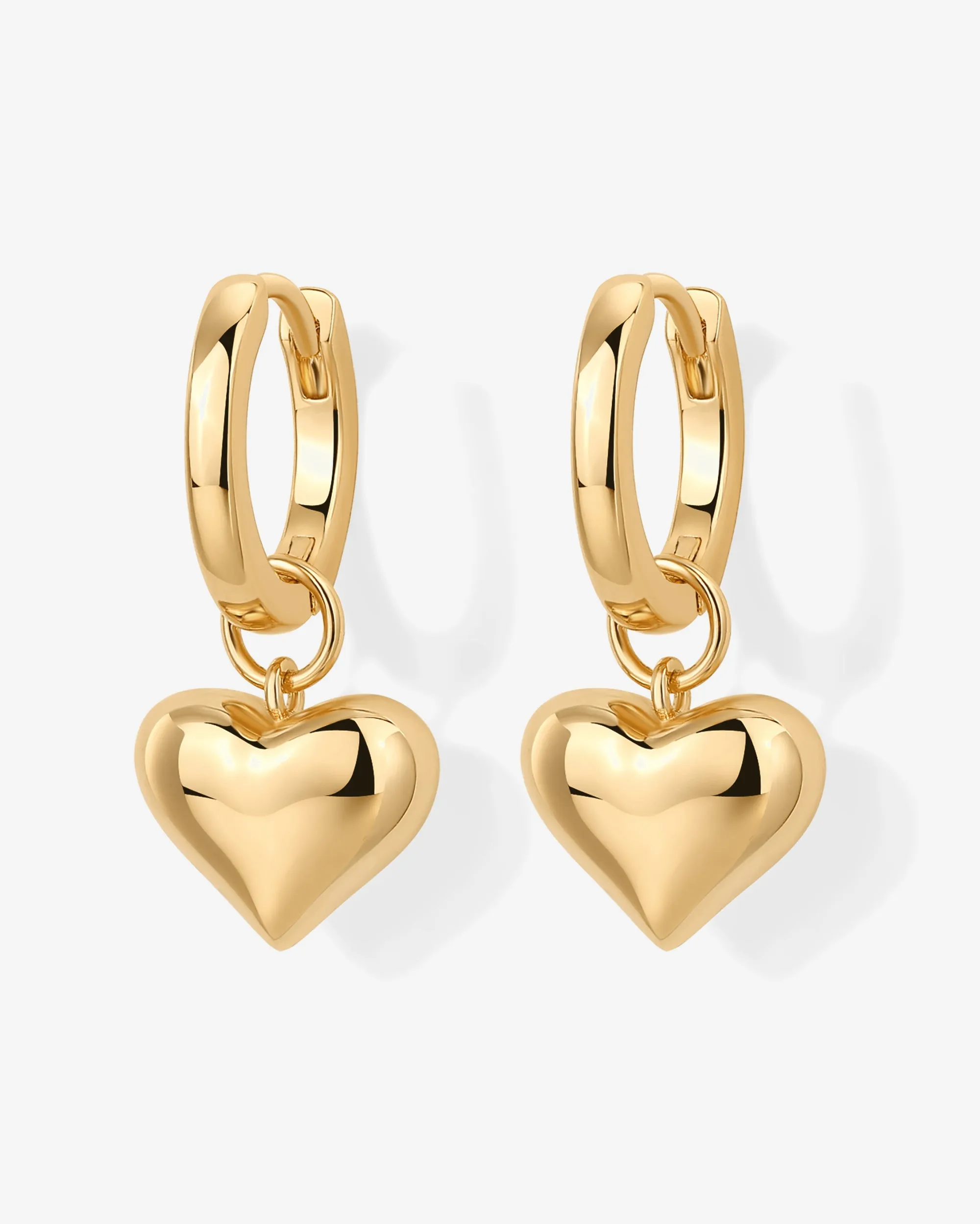 Heart Charm Earrings sold by PAVOI product image thumbnail 3