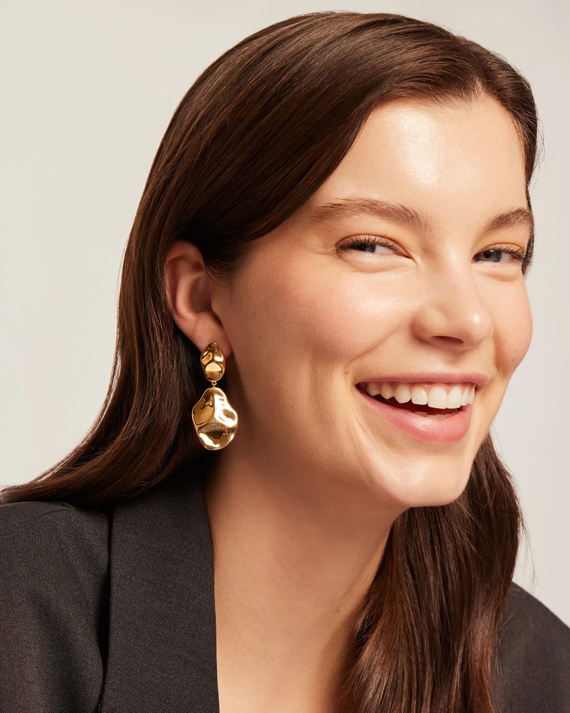 Hammered Teardrop Drop Dangle sold by PAVOI product image thumbnail 4