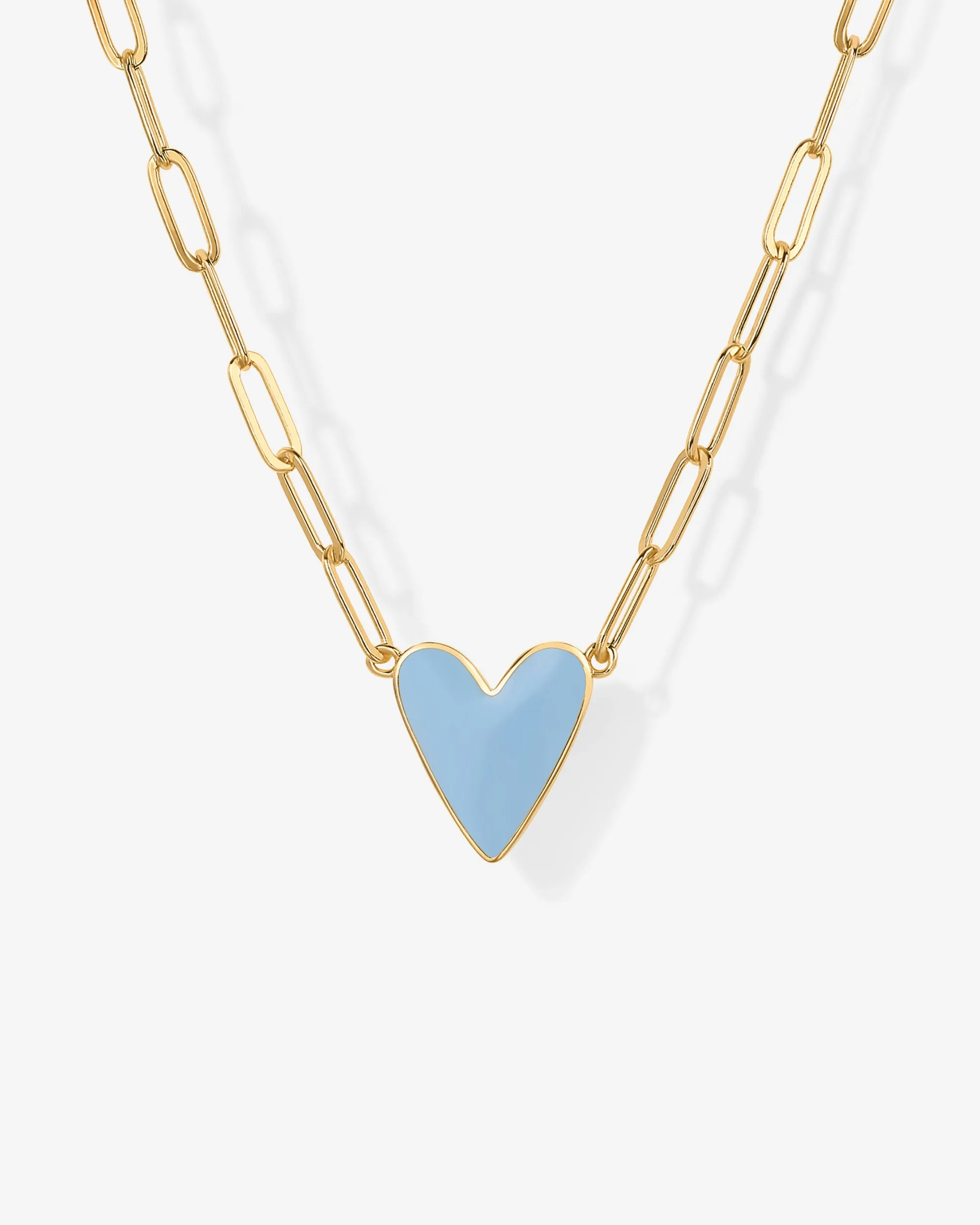 Enamel Heart Pendant Necklace sold by PAVOI product image thumbnail 4