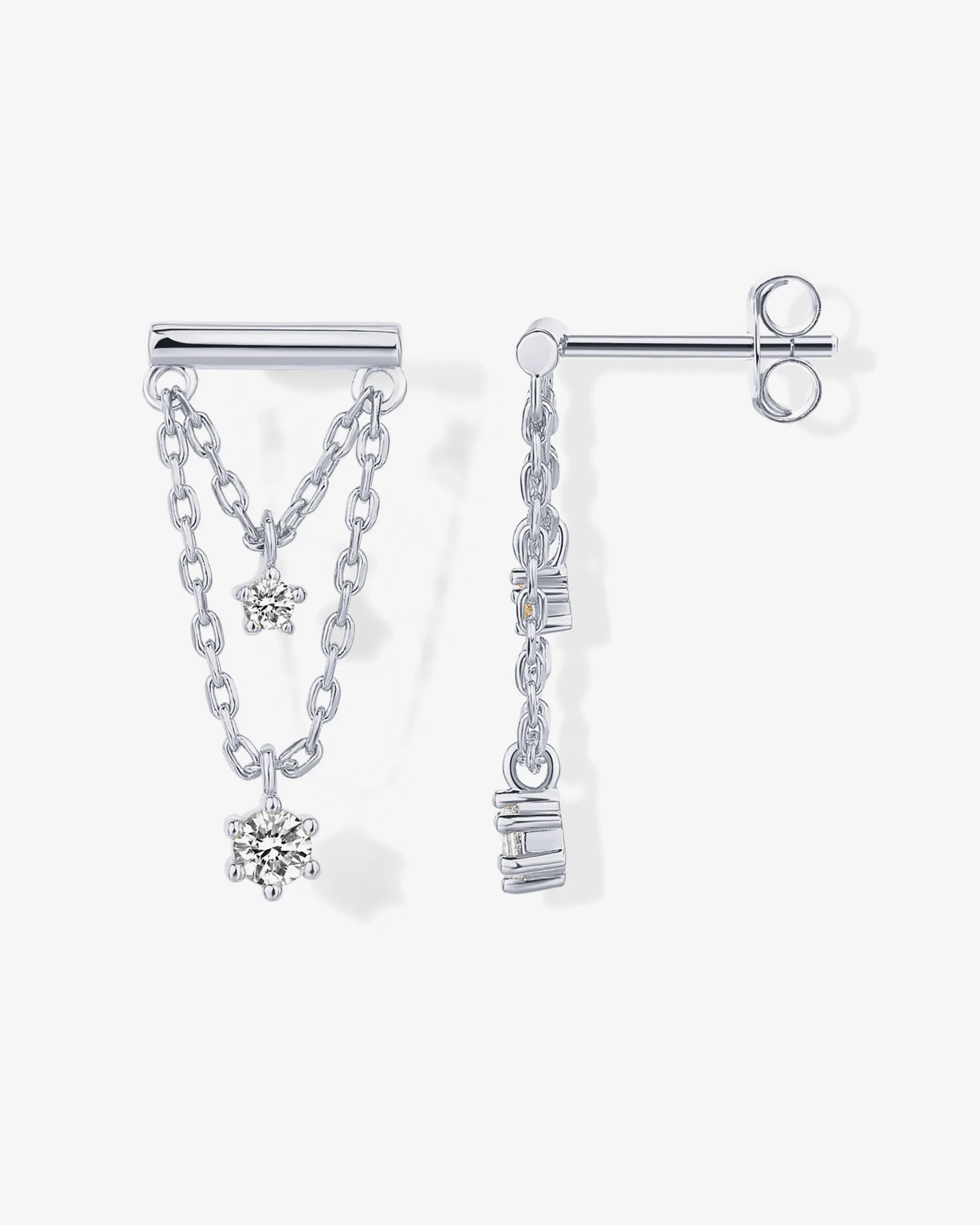 Bar Chained Earring sold by PAVOI product image thumbnail 5