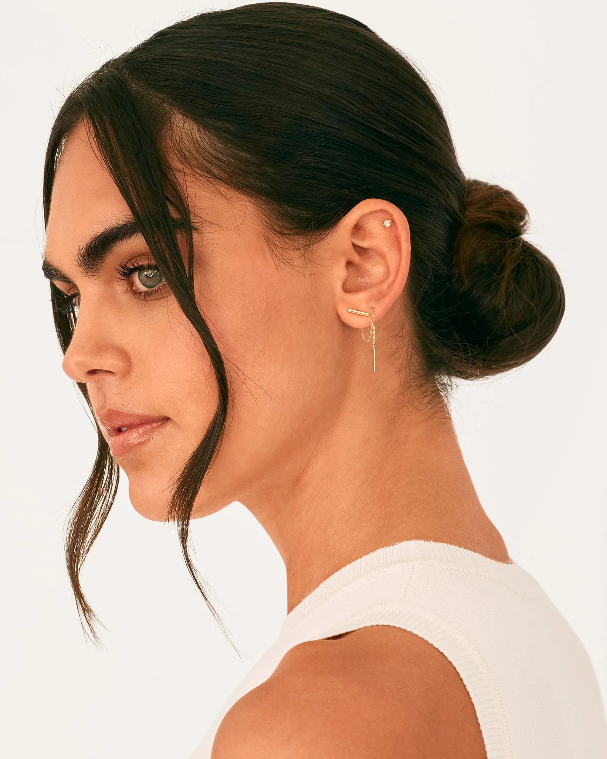 Ethereal Threader Earrings sold by PAVOI product image thumbnail 5