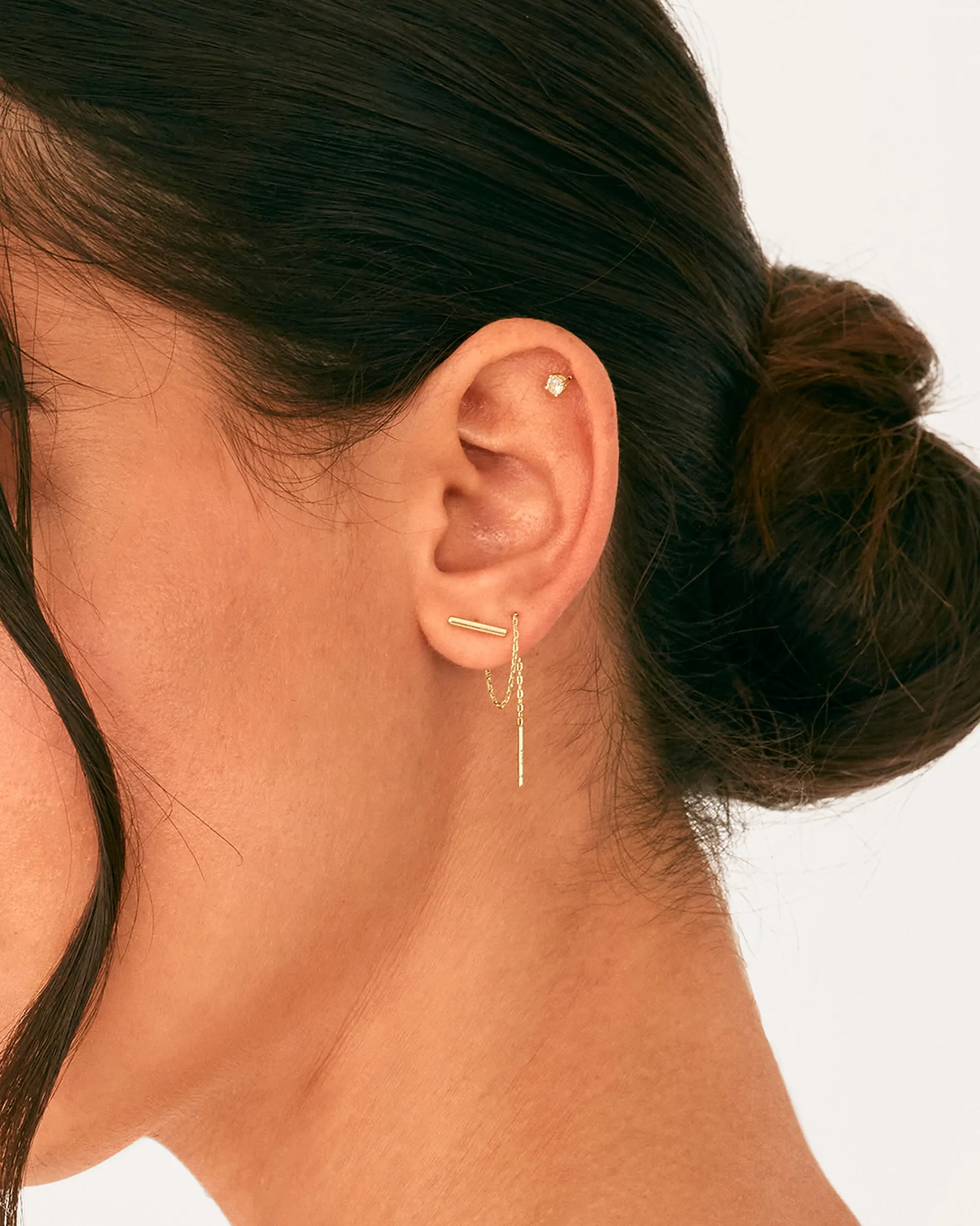 Ethereal Threader Earrings sold by PAVOI product image thumbnail 2