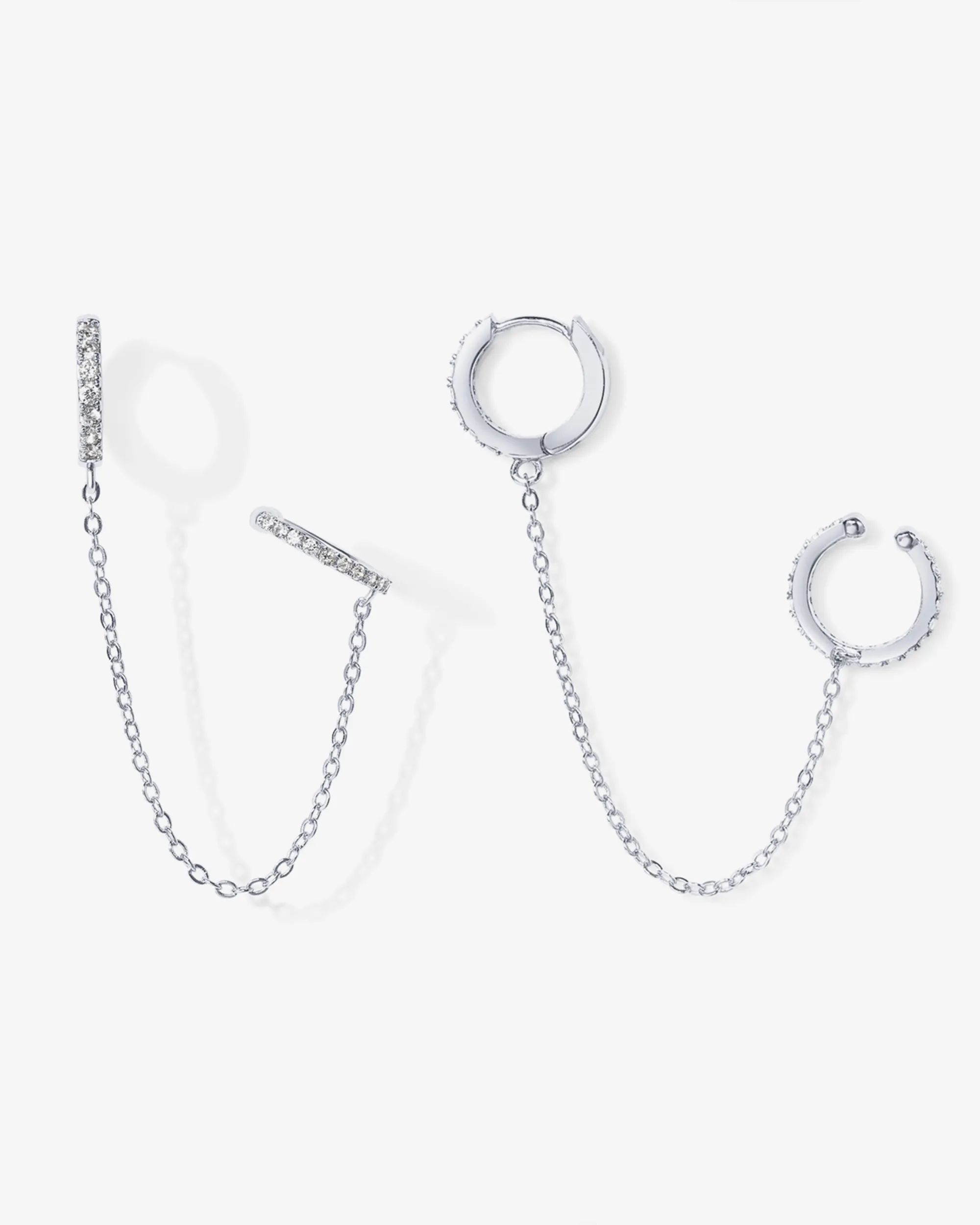 Ear Cuff Dangle Chain Earrings sold by PAVOI product image thumbnail 4