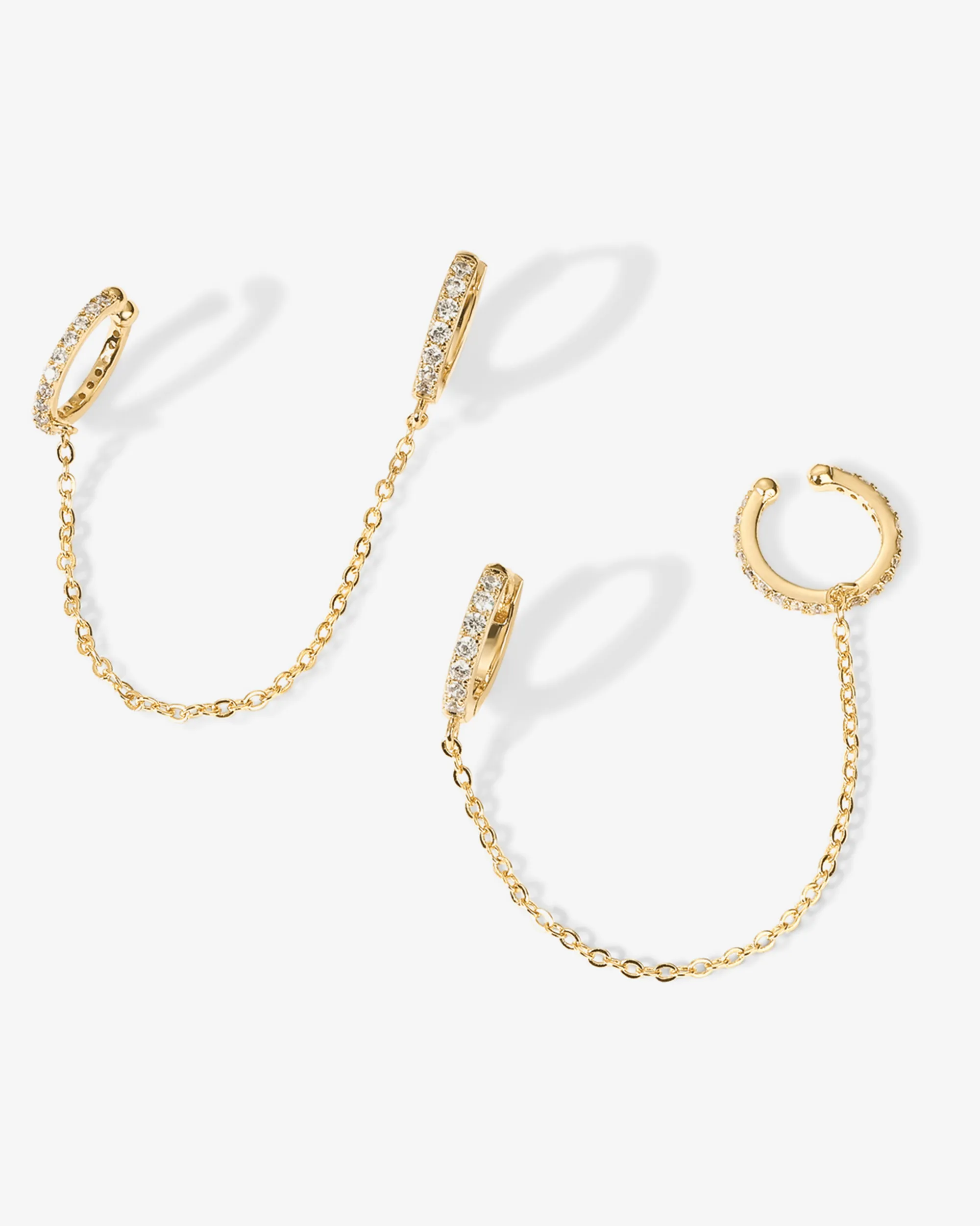 Ear Cuff Dangle Chain Earrings sold by PAVOI product image thumbnail 3