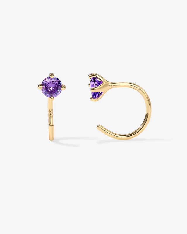 Boho Colored Half Hoop Earrings sold by PAVOI