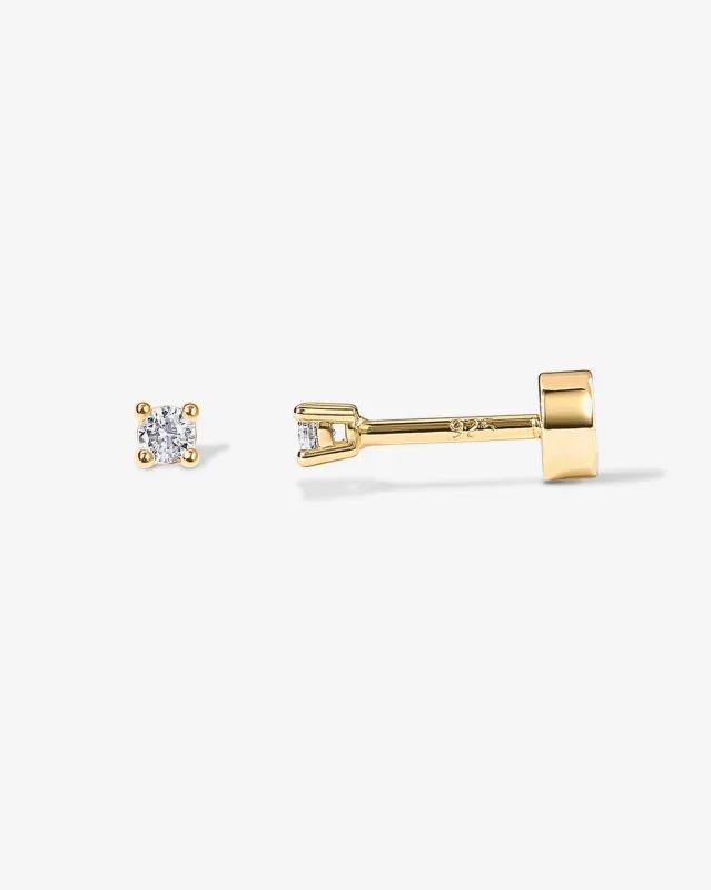 Cubic Zirconia Stud Screwbacks sold by PAVOI