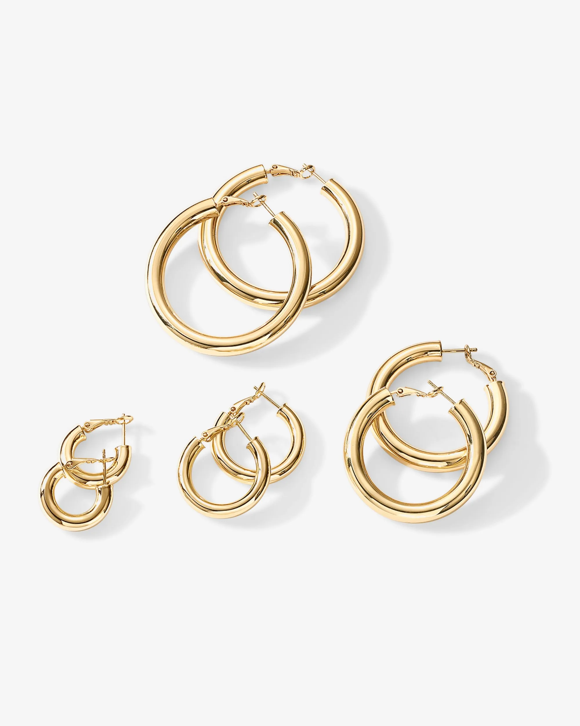 Clasp Back Chunky Hoops sold by PAVOI product image thumbnail 3