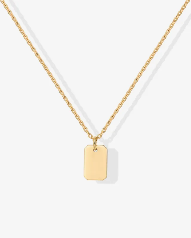 Dog Tag Necklace sold by PAVOI