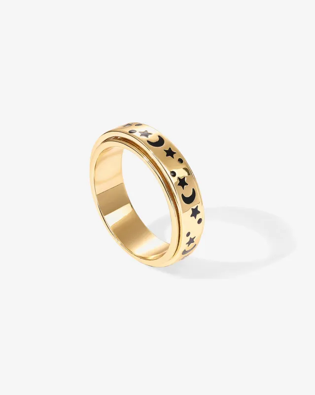 Starry Night Anxiety Ring made by PAVOI