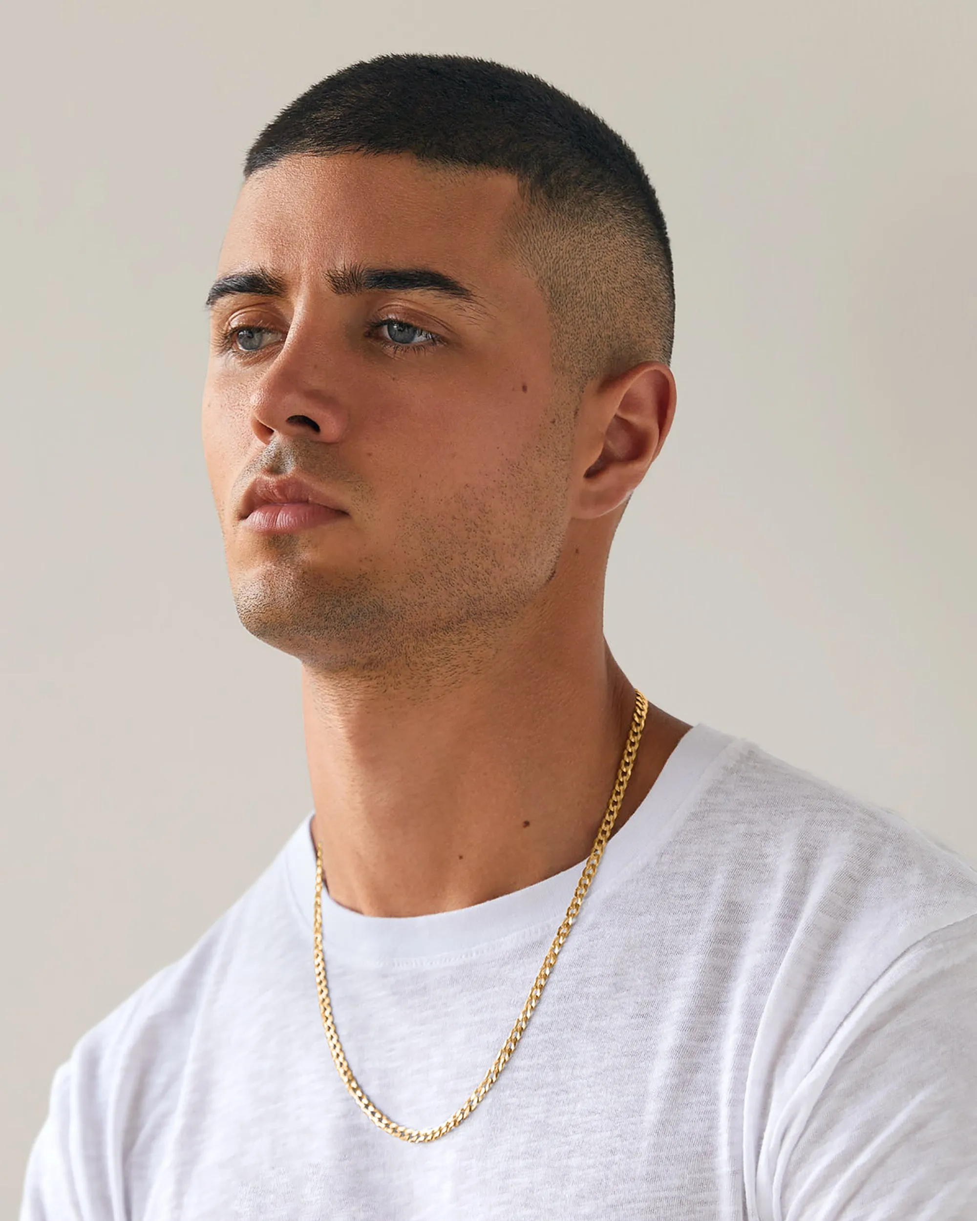 Thin Super Flat Curb Link Chain Necklace sold by PAVOI product image thumbnail 3