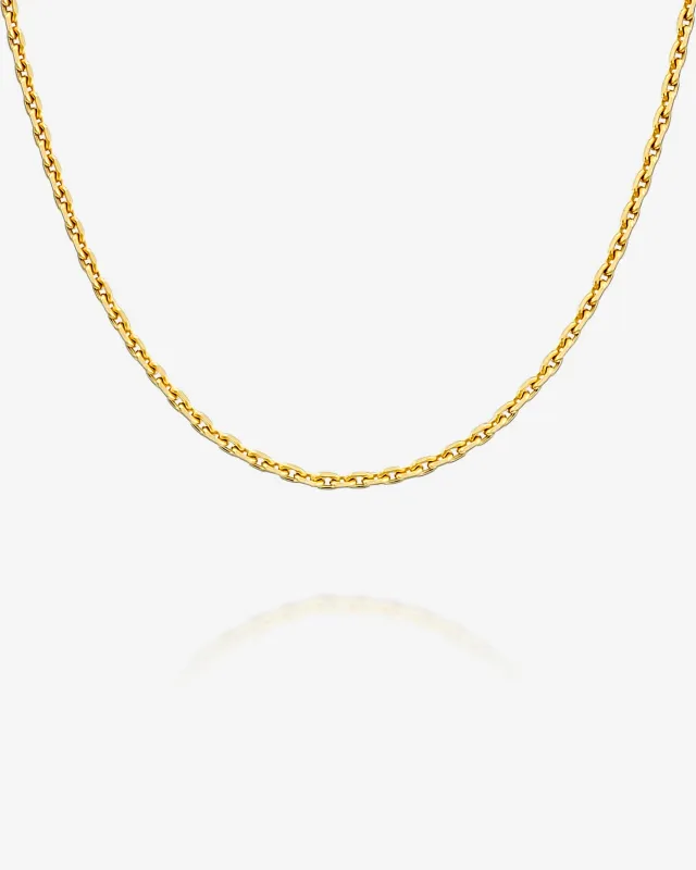 Thin Cable Chain Necklace sold by PAVOI