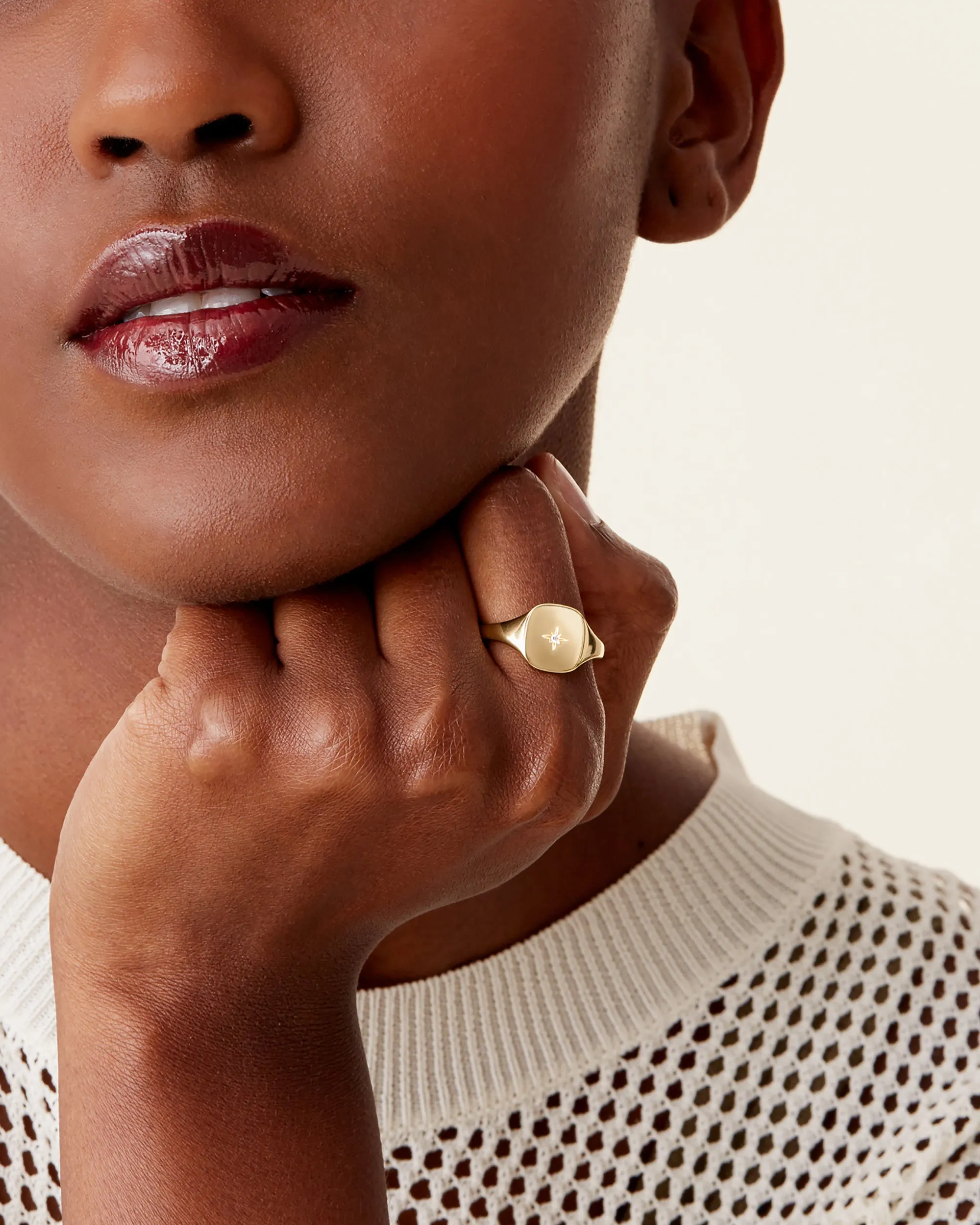 North Star Signet Ring sold by PAVOI product image thumbnail 2