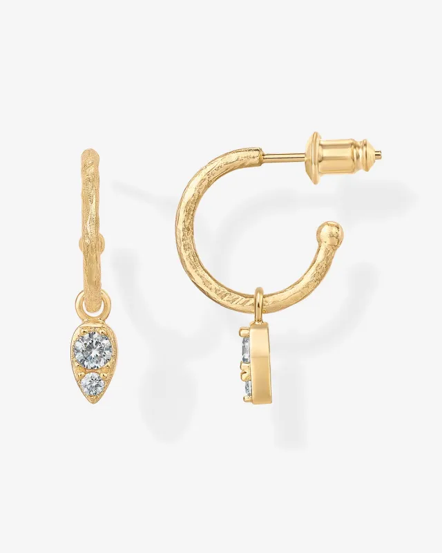 Tear Drop Hoops sold by PAVOI