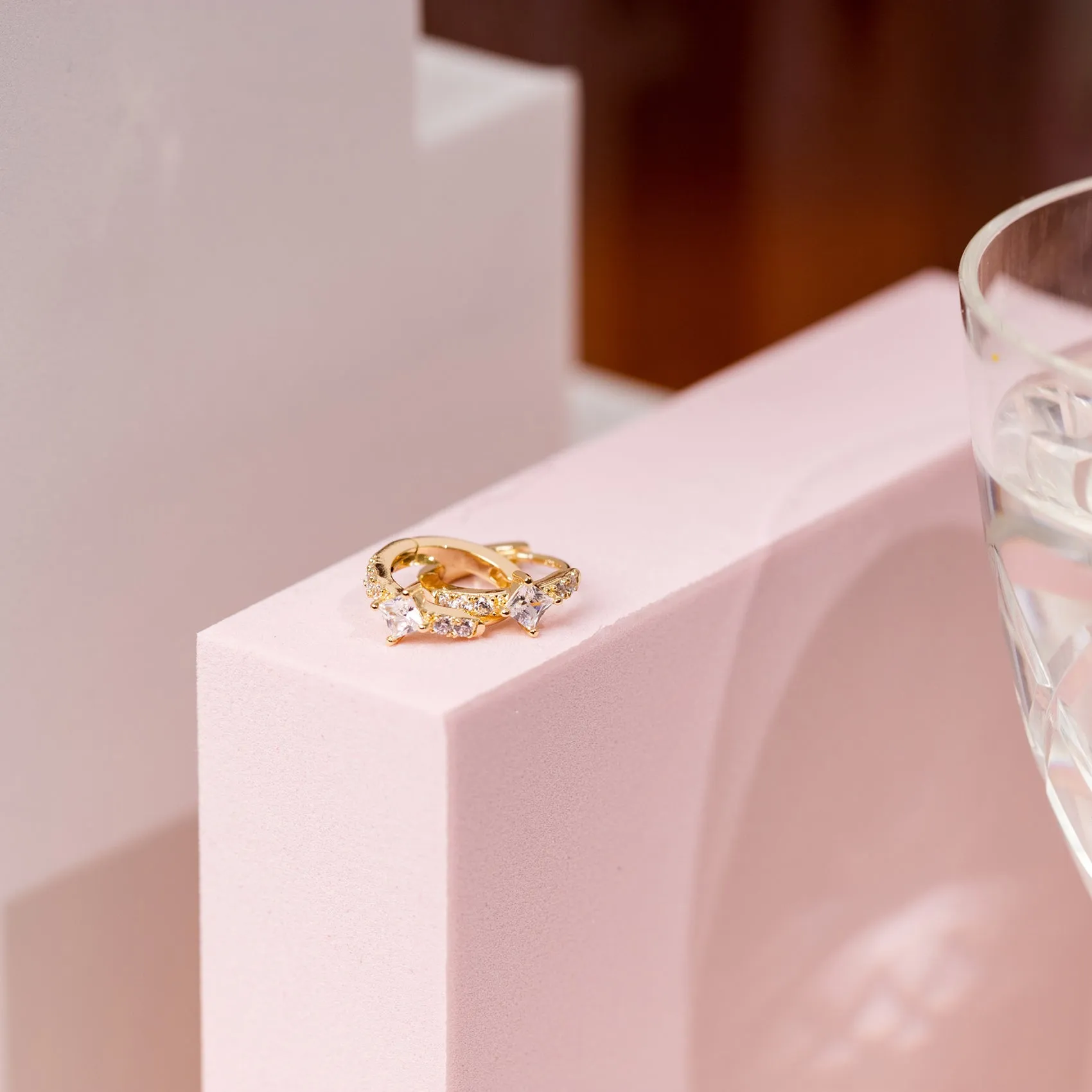 Princess Cut Huggie sold by PAVOI product image thumbnail 3