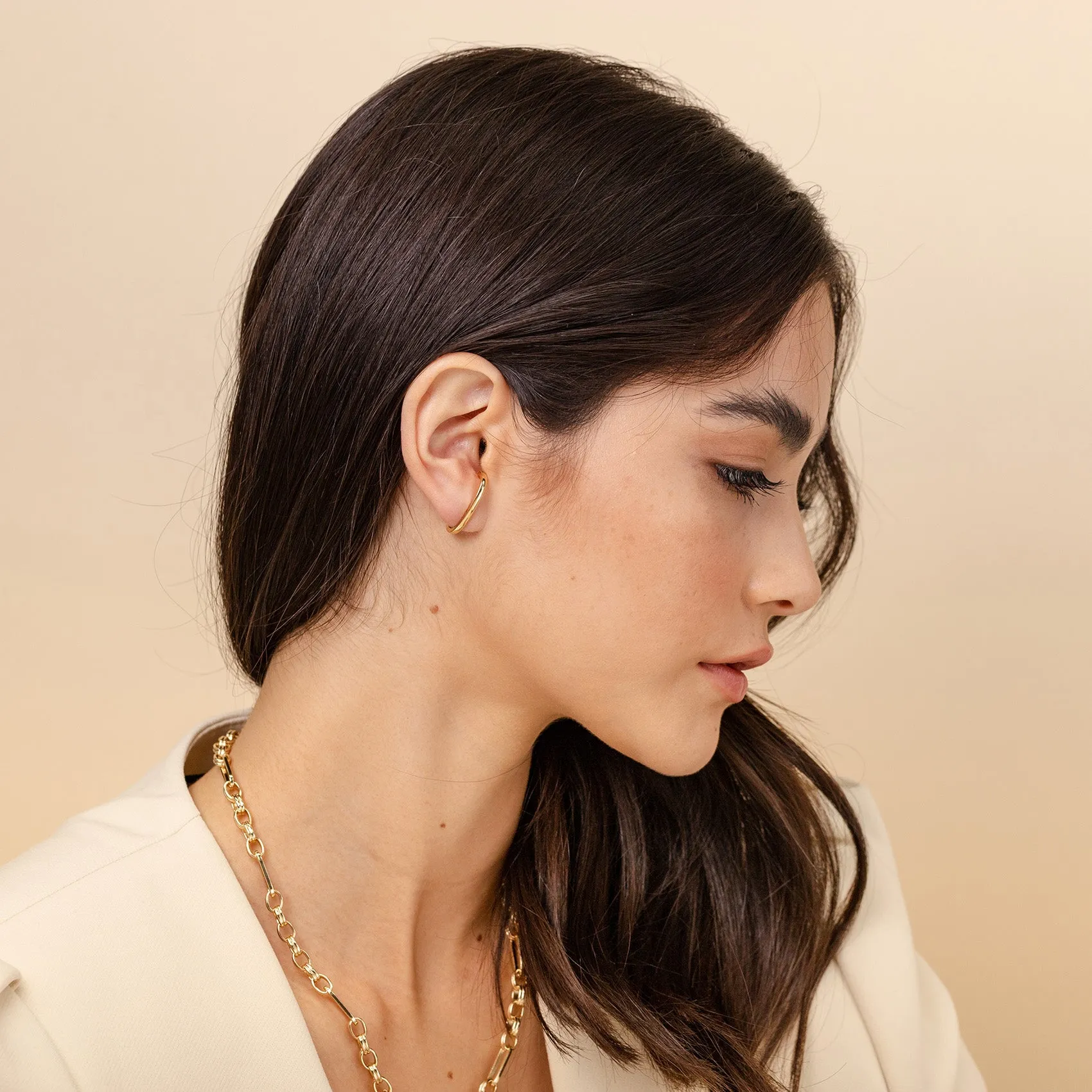 Minimalist Ear Lobe Cuff sold by PAVOI product image thumbnail 2