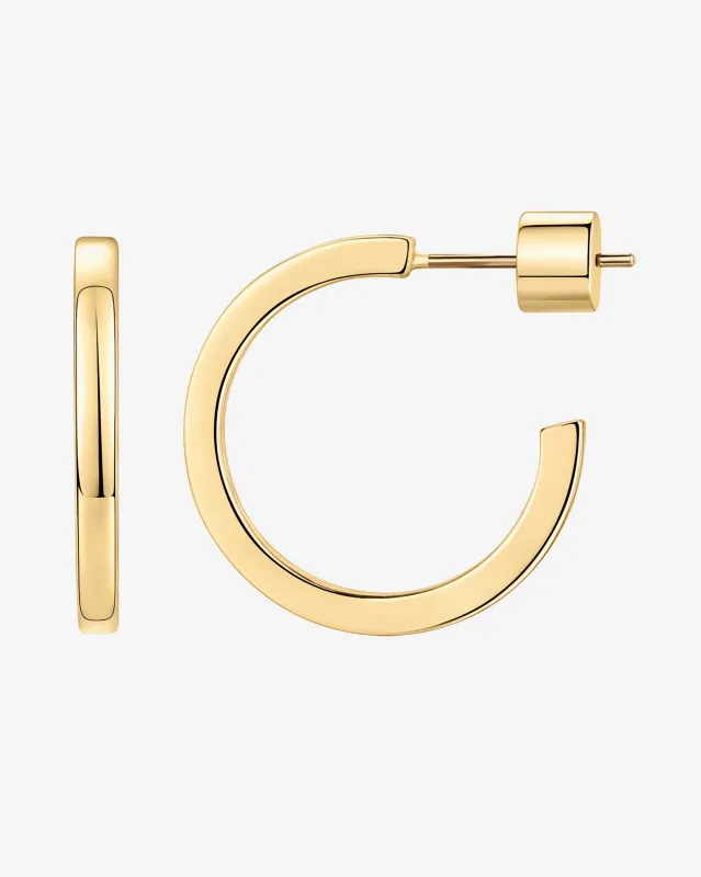 Square Edge Open Hoop sold by PAVOI