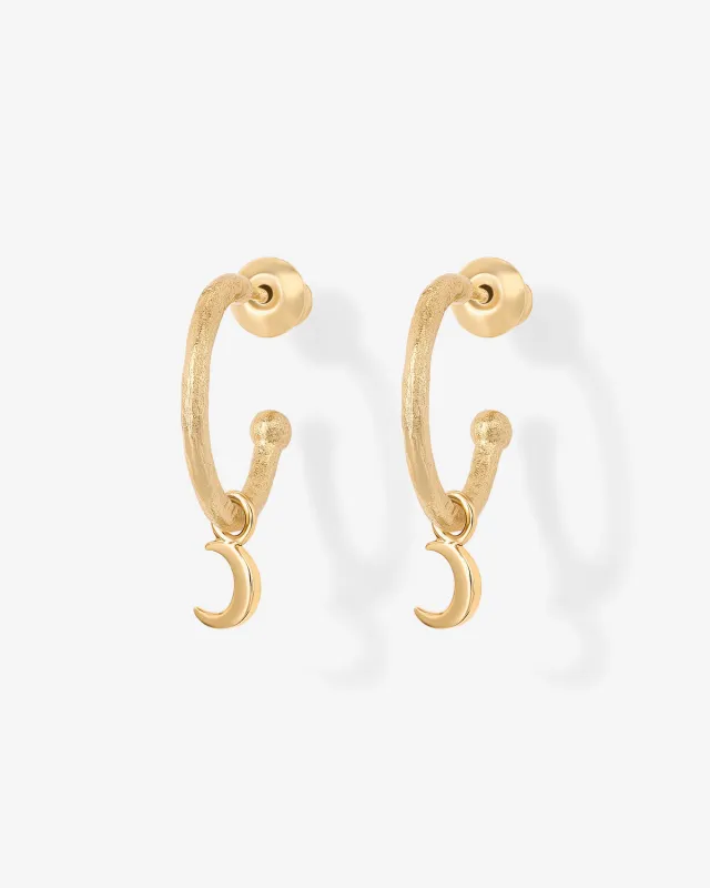 Drop Moon Hoops sold by PAVOI