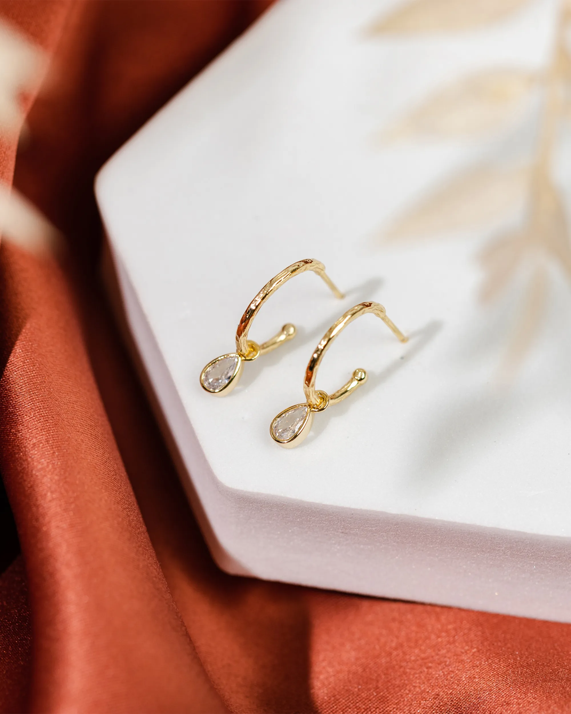 Drop Pear Hoop sold by PAVOI product image thumbnail 3