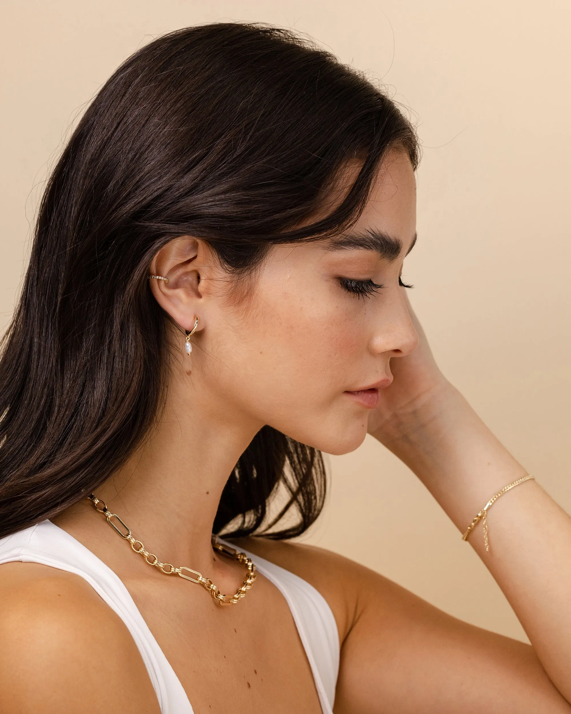 Drop Pearl Huggies sold by PAVOI product image thumbnail 2