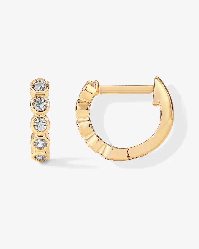 Bezel Set Huggies sold by PAVOI