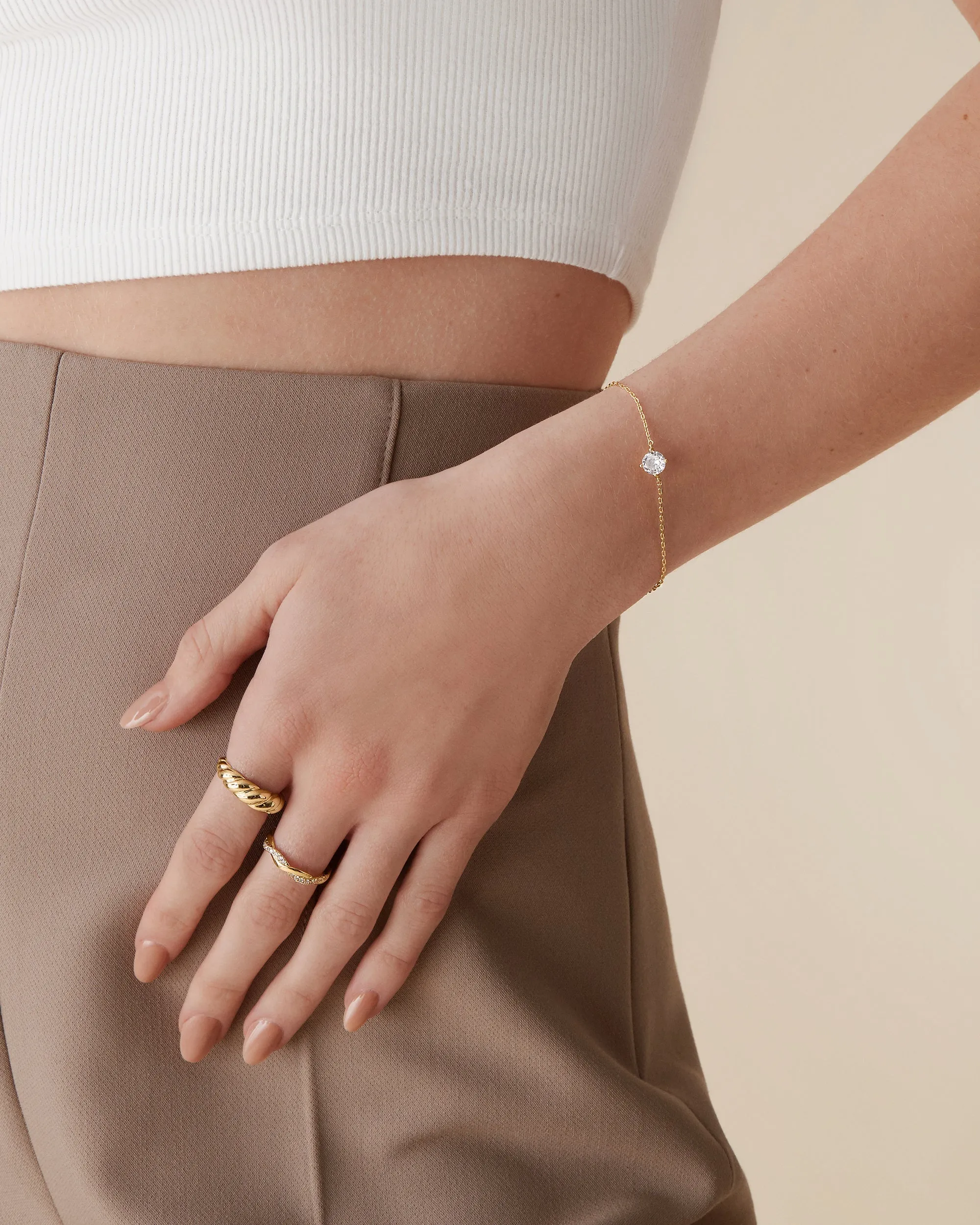Solitaire Bracelet sold by PAVOI product image thumbnail 3