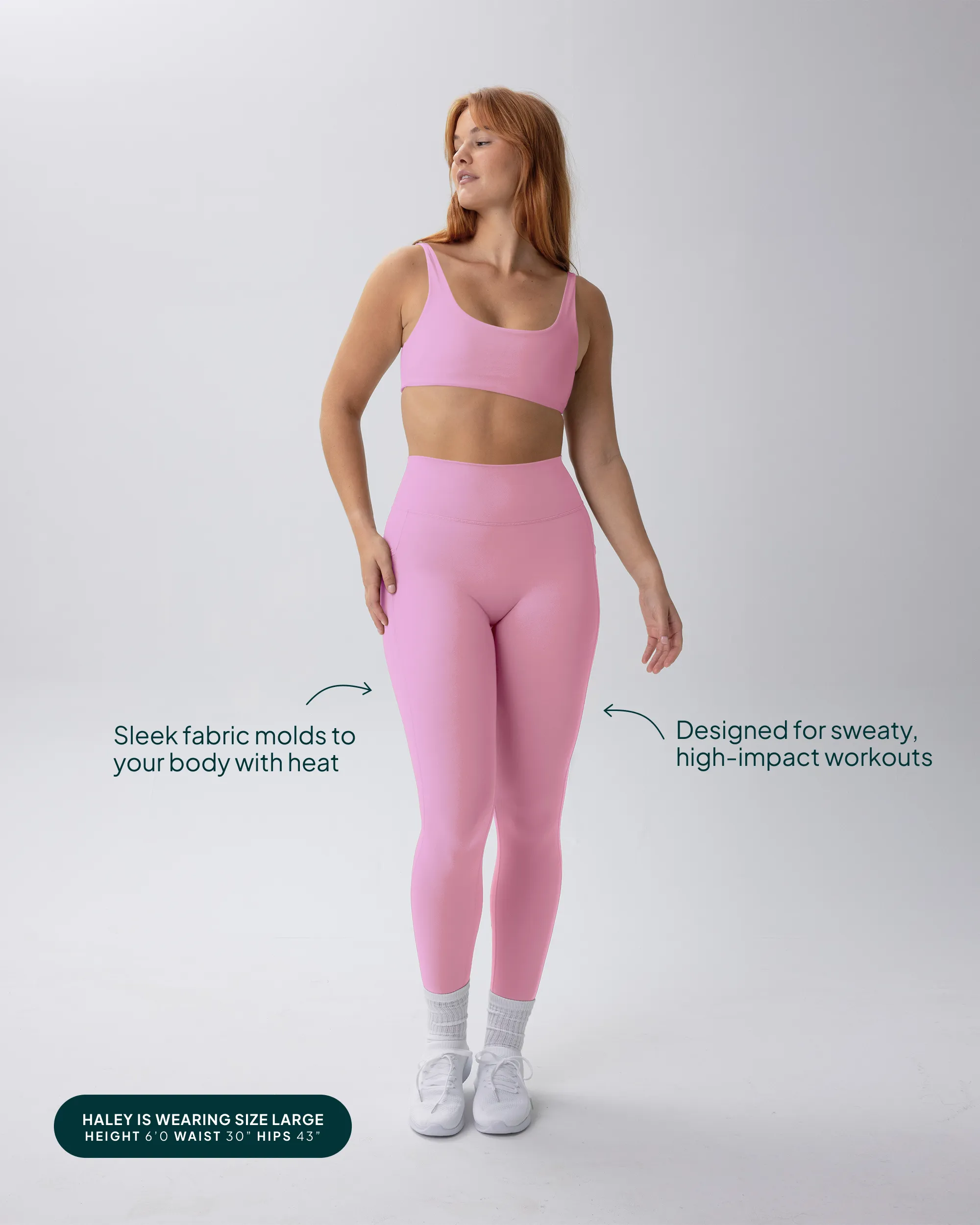 High-Waisted Butt Lifting Full-Length Leggings with Pockets sold by PAVOI product image thumbnail 5