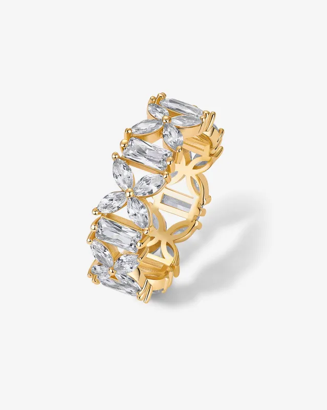 Dreamscape Marquise Eternity Ring made by PAVOI