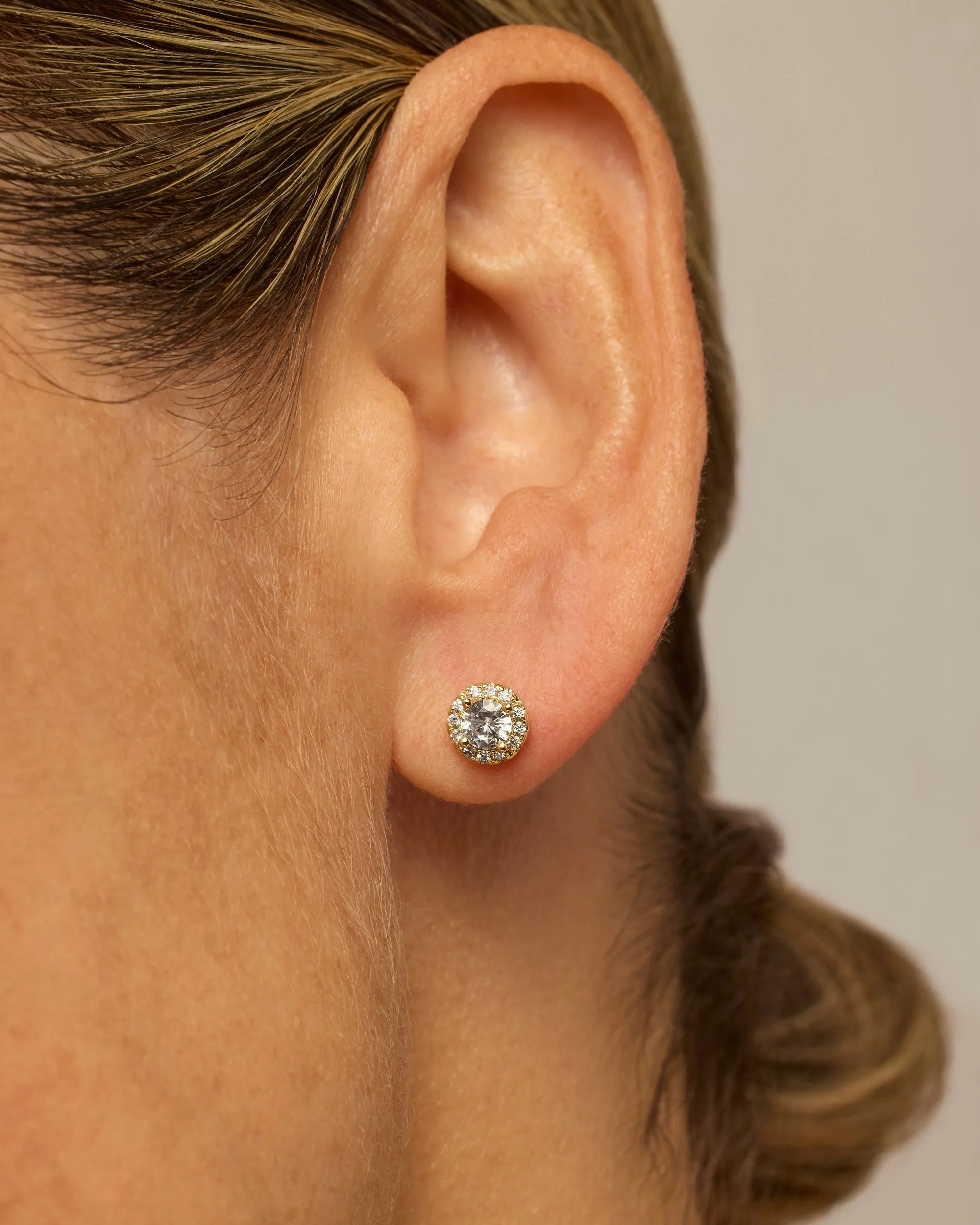 Small Halo Studs sold by PAVOI product image thumbnail 2