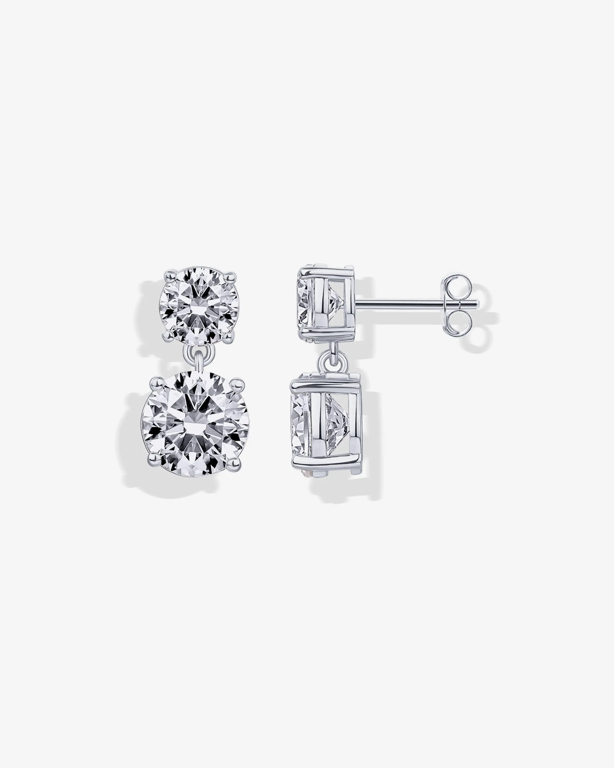 Double Drop Bridal Earrings sold by PAVOI product image thumbnail 5