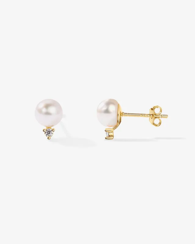 Perla Stud Earrings sold by PAVOI