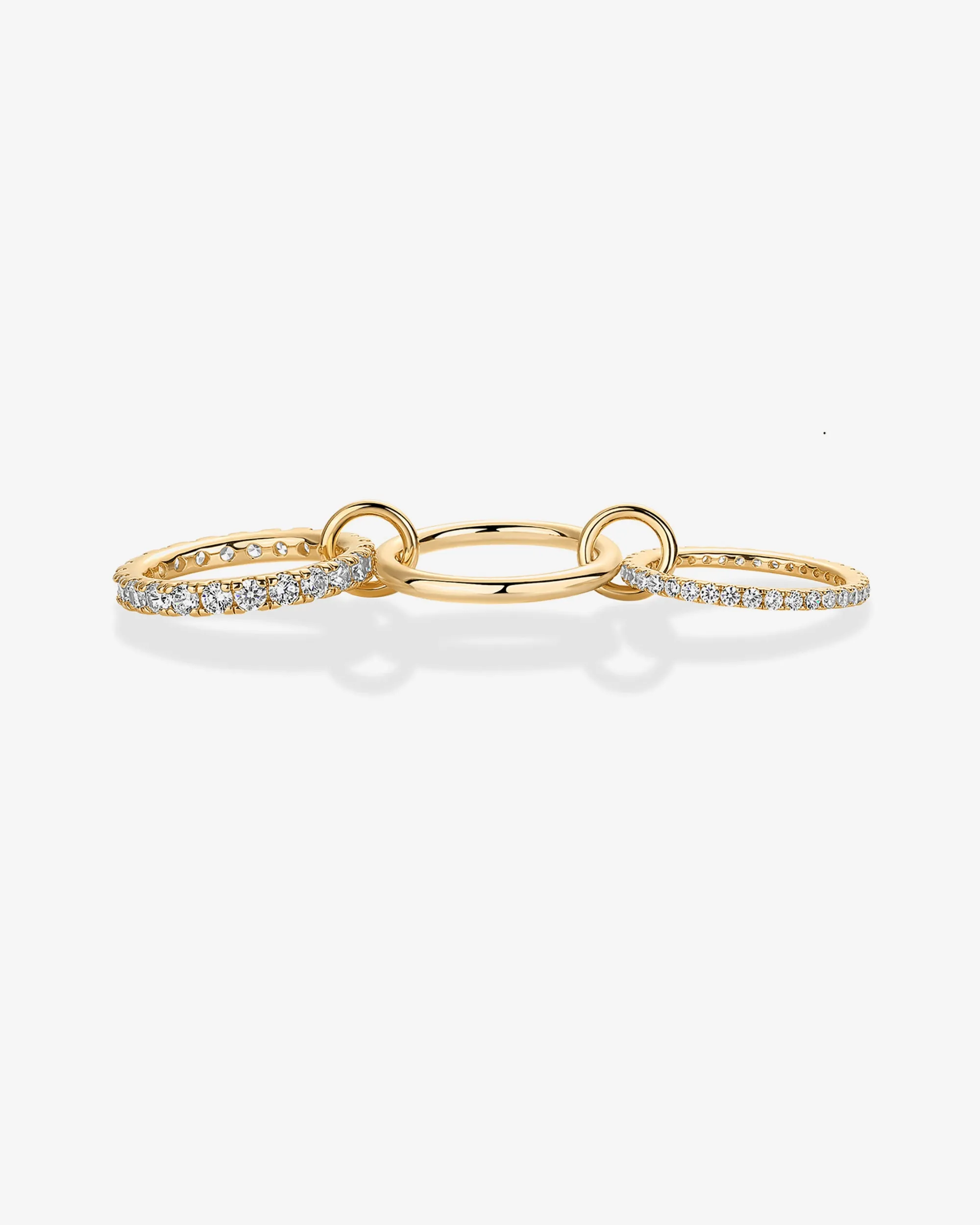 Interlocking Triple Band Ring sold by PAVOI product image thumbnail 3