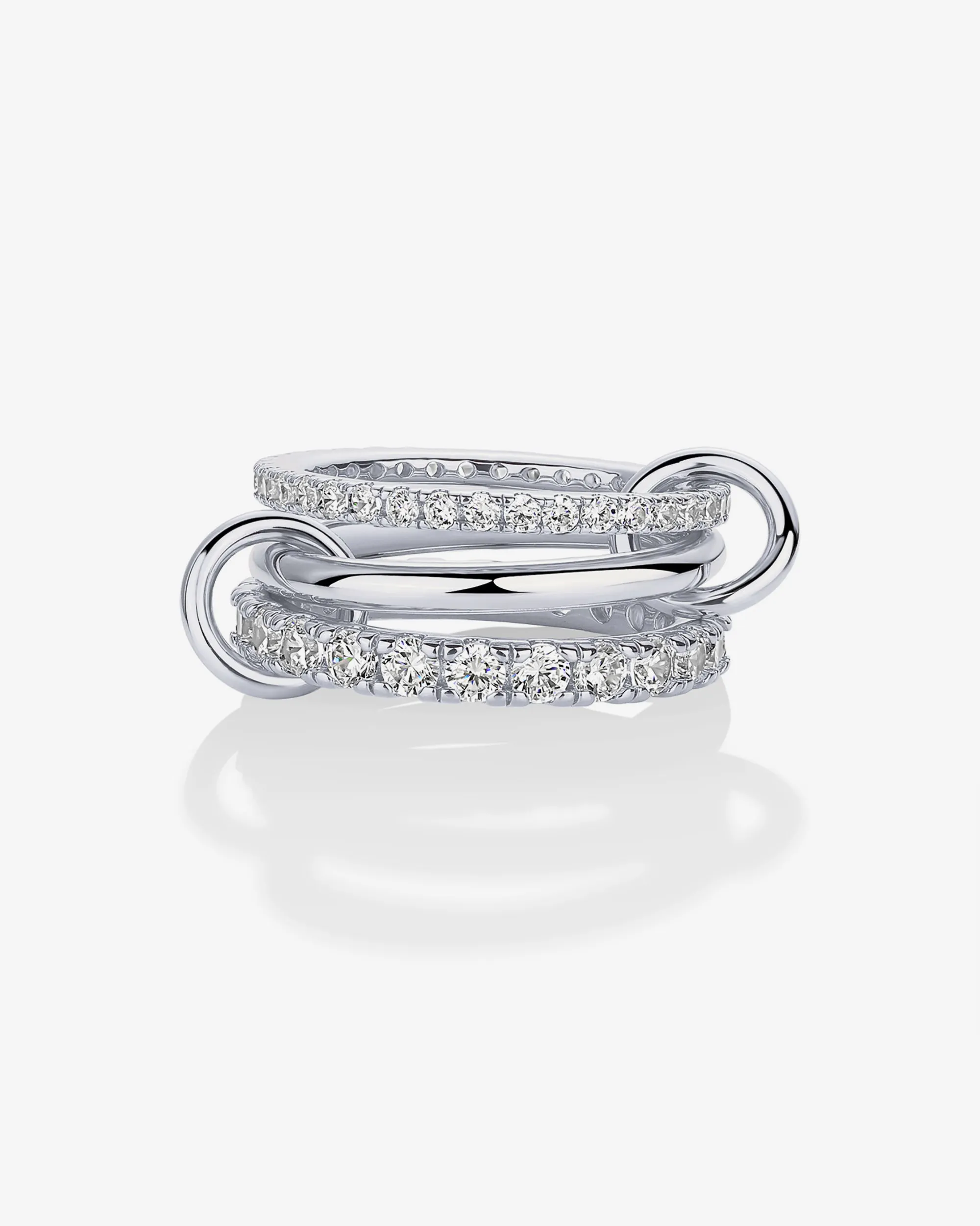 Interlocking Triple Band Ring sold by PAVOI product image thumbnail 5