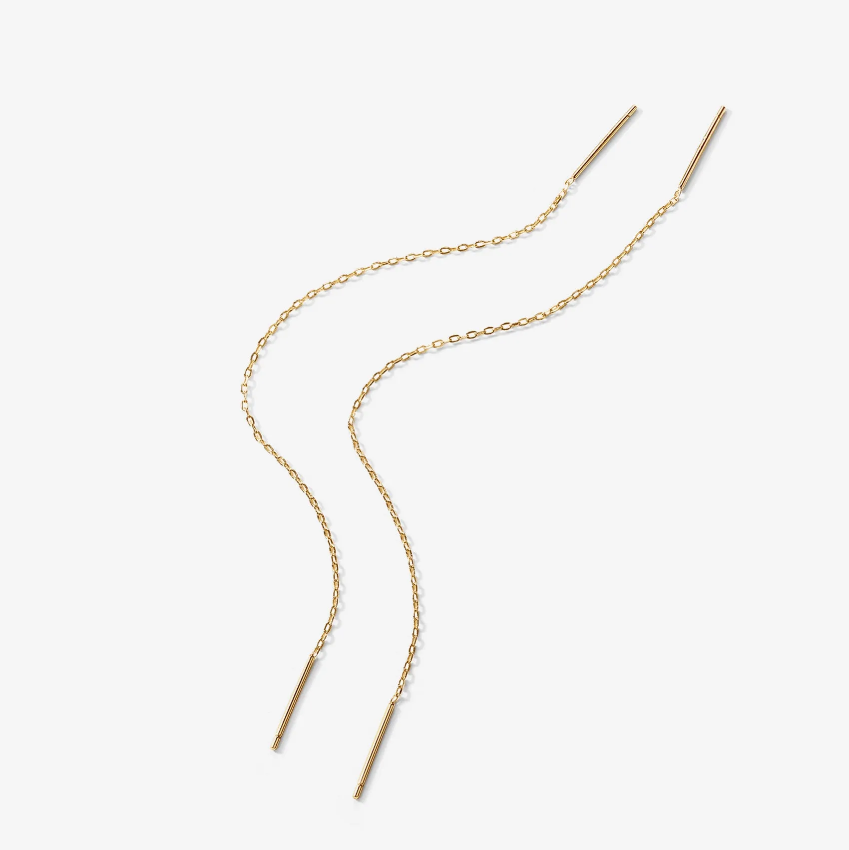 Celestial Chains Threader Earrings sold by PAVOI product image thumbnail 3