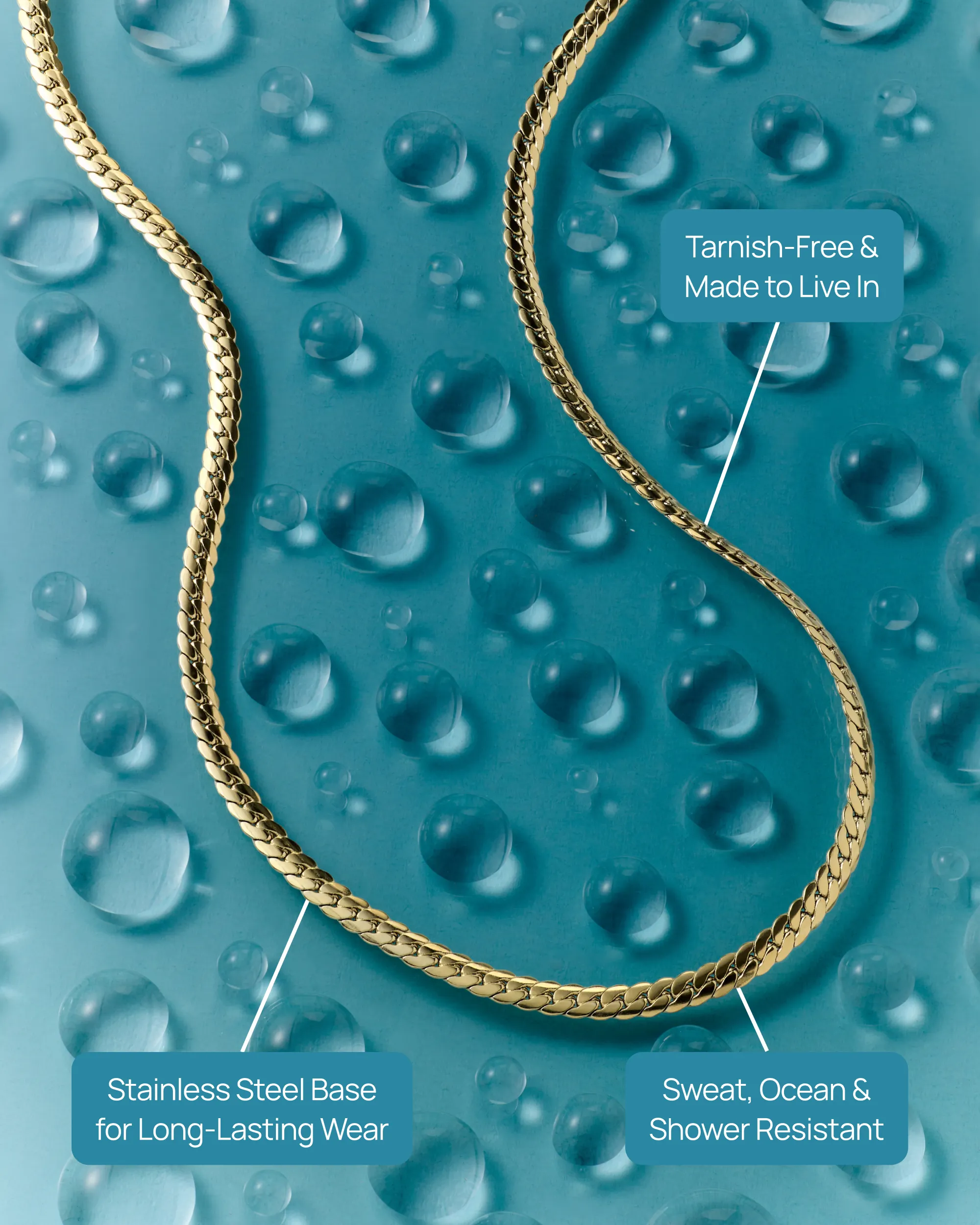 Curb Chain Necklace sold by PAVOI product image thumbnail 3