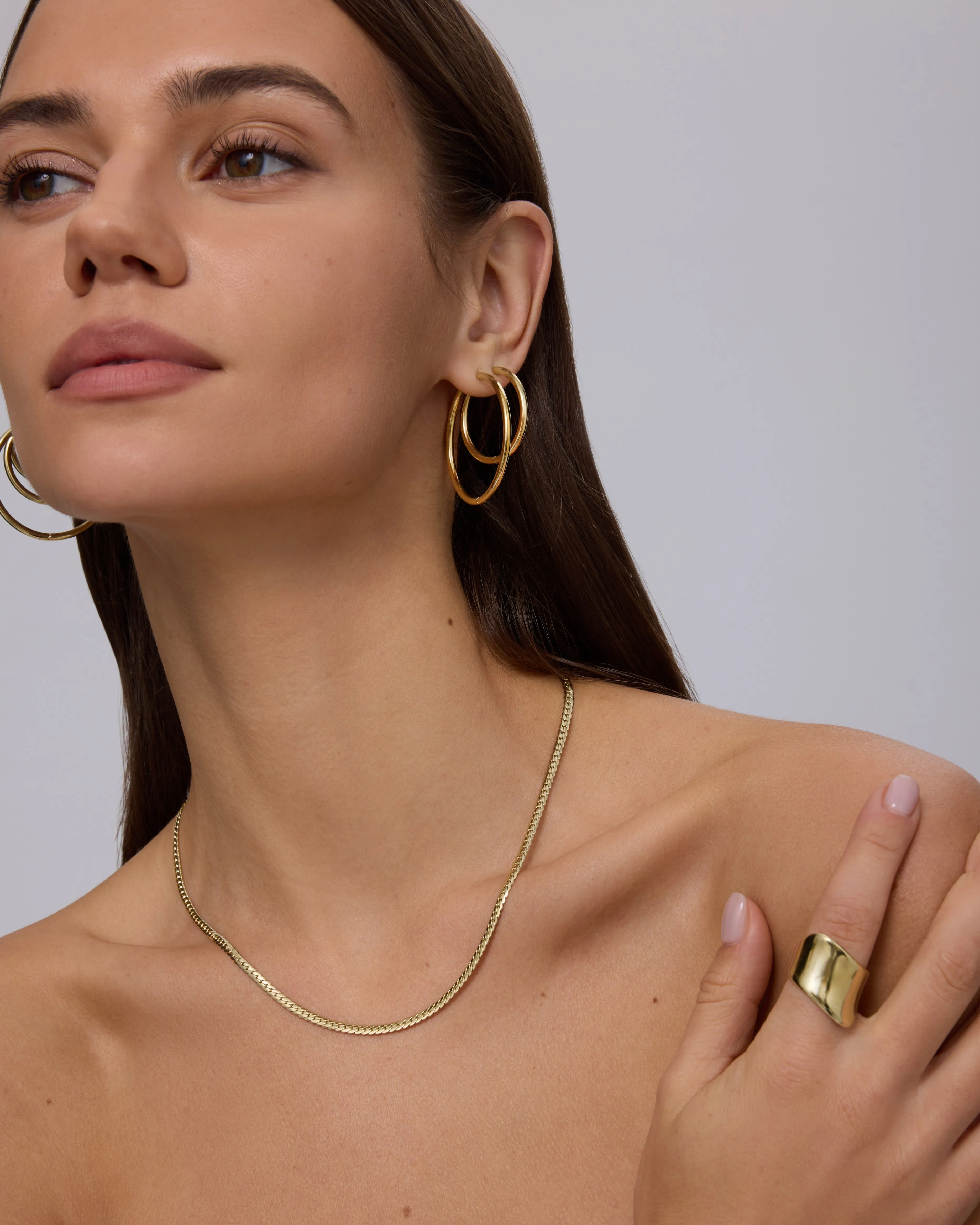 Curb Chain Necklace sold by PAVOI product image thumbnail 4