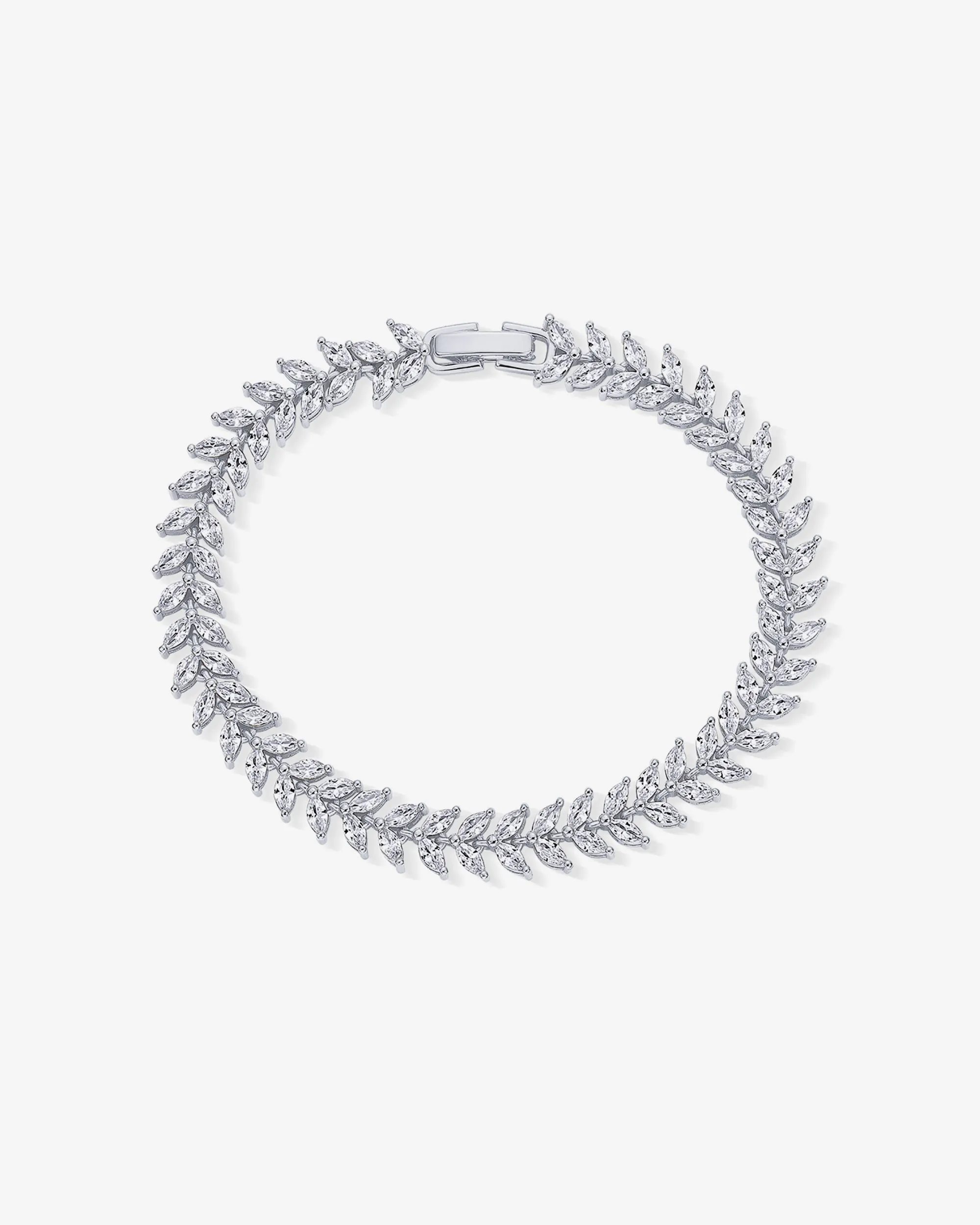 Marquise Leaf Tennis Bracelet sold by PAVOI product image thumbnail 4