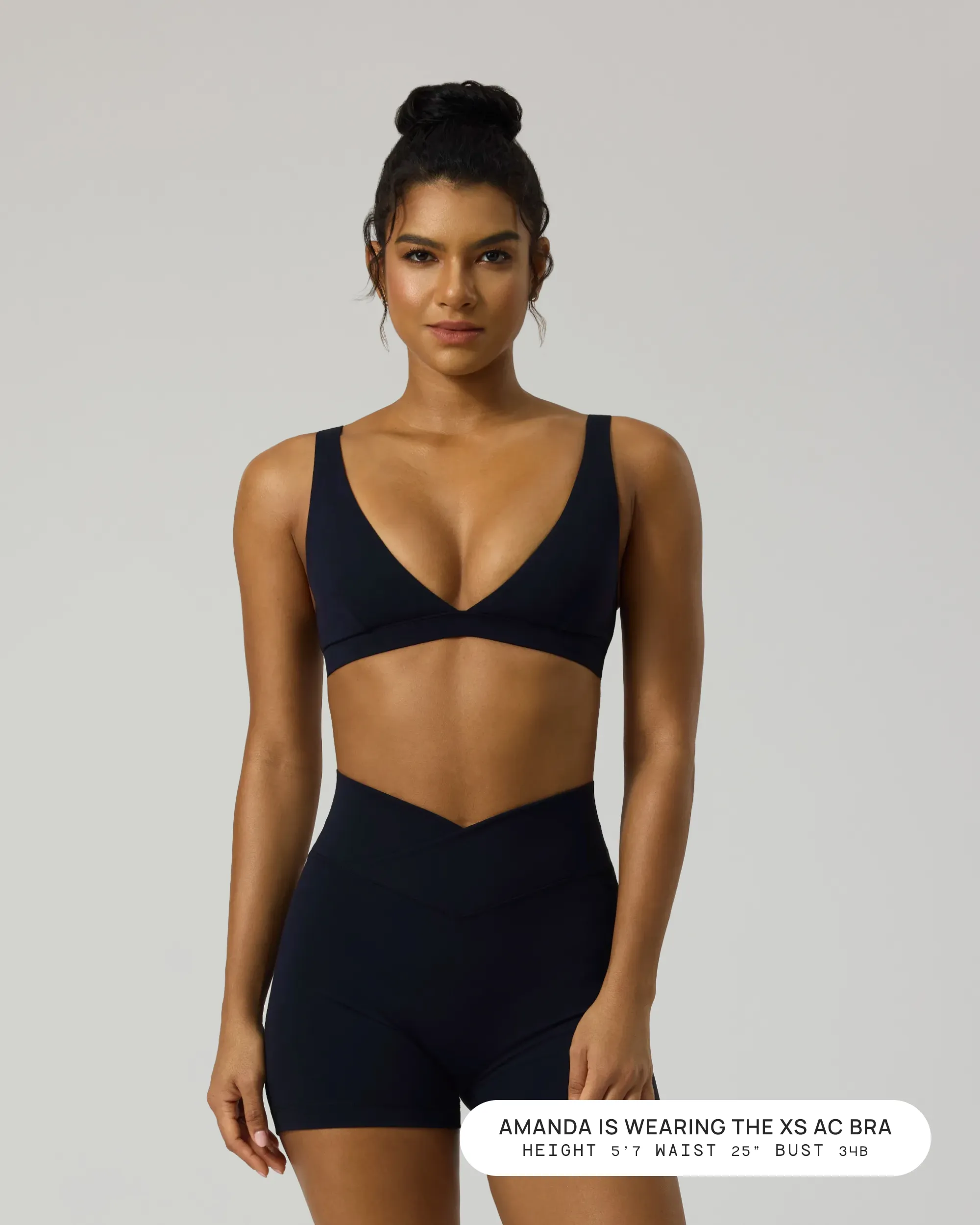 FlexFlow Plunge V Neck Open Back Sports Bra sold by PAVOI product image thumbnail 4