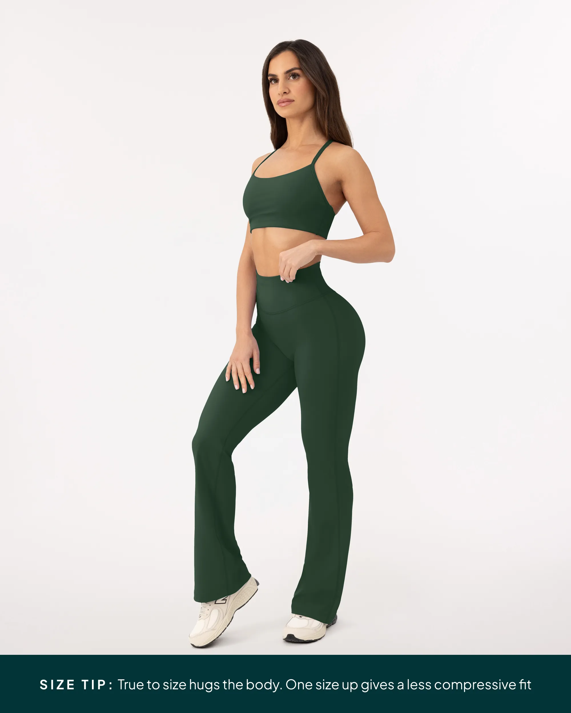 Flexflow Athleisure Tall Length Flared Leggings sold by PAVOI product image thumbnail 3