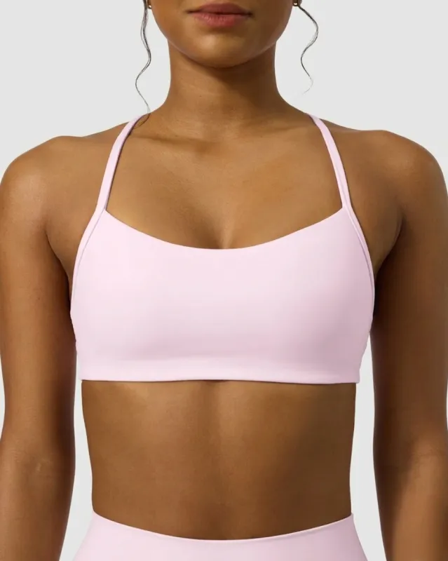 FlexFlow Buttery Soft Low Support Racerback Sports Bra made by PAVOI