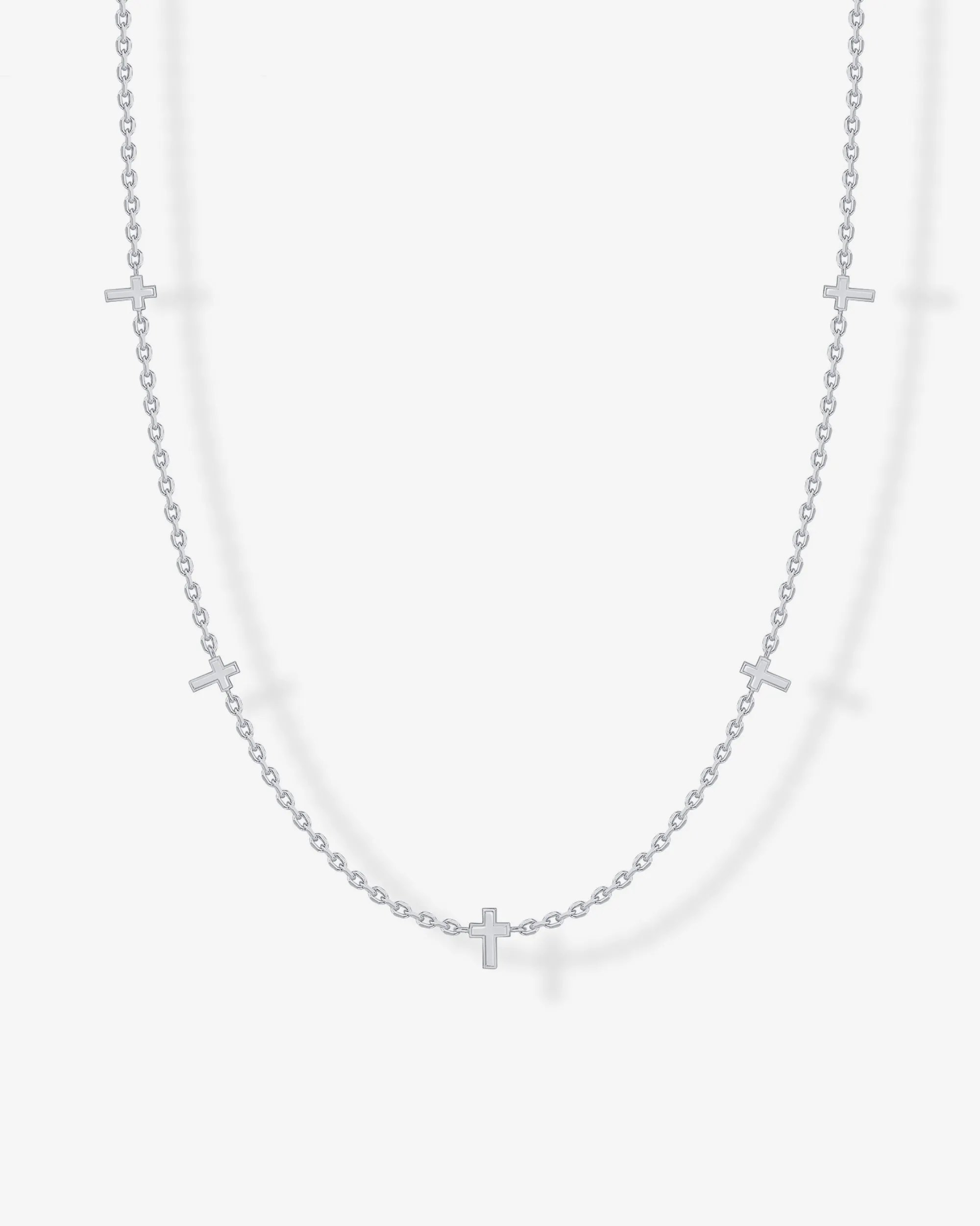 Tiny Cross Station Necklace sold by PAVOI product image thumbnail 4