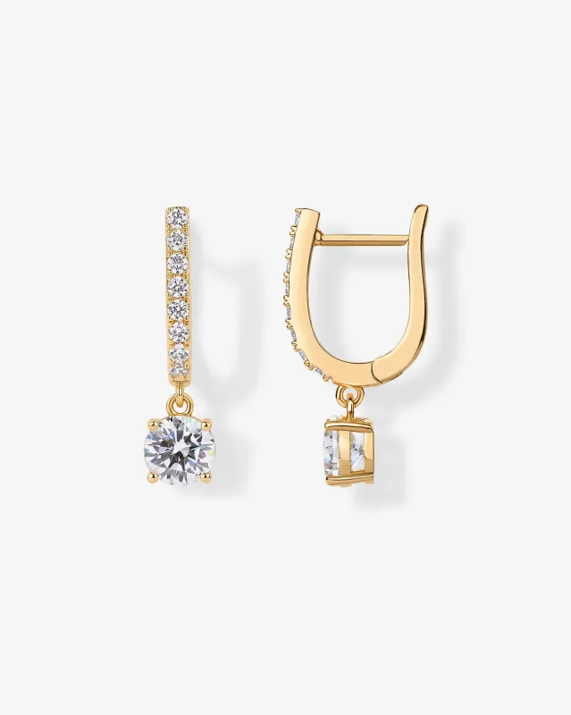 Bridal Huggie Earrings made by PAVOI