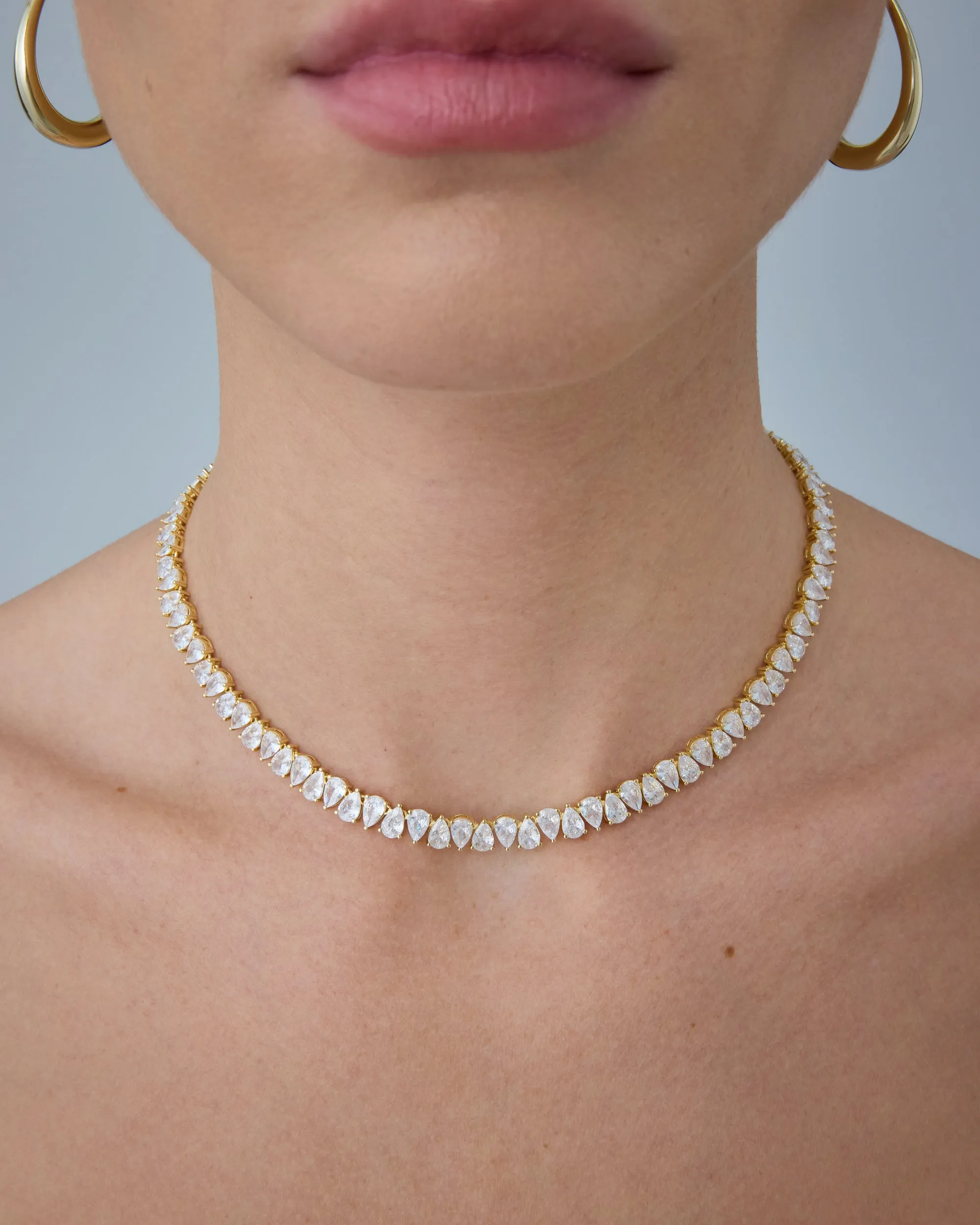 Pear Tennis Necklace sold by PAVOI product image thumbnail 2